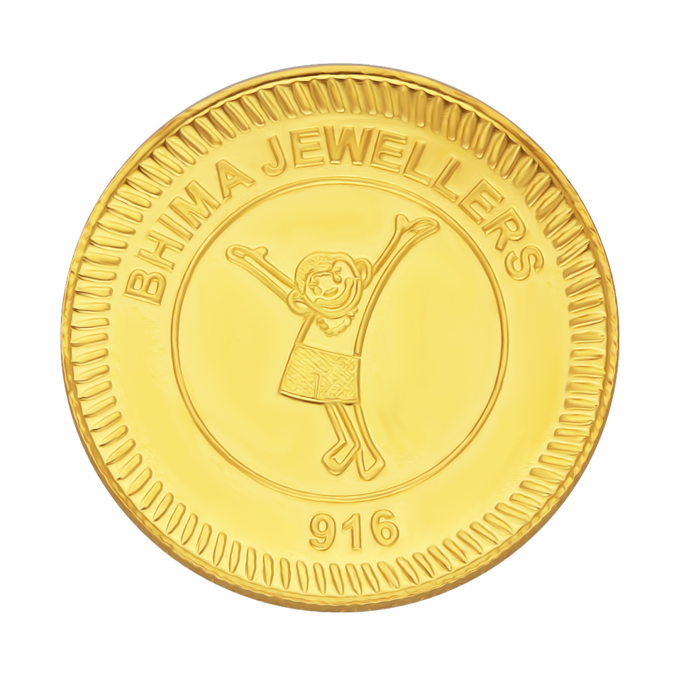 22KT gold coin 1 gram