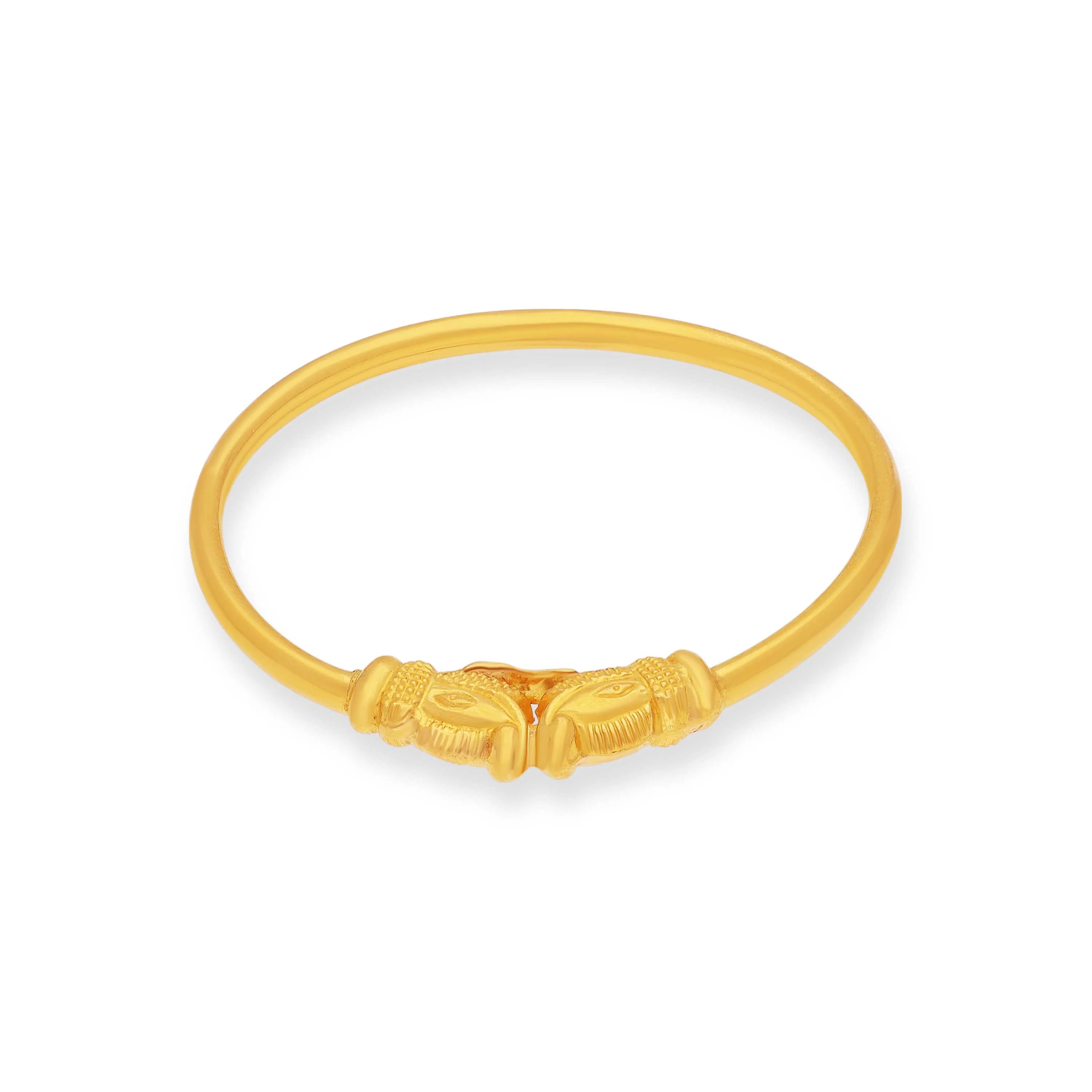Classic Finely Detailed And Crafted 22KT Gold Baby Bangles