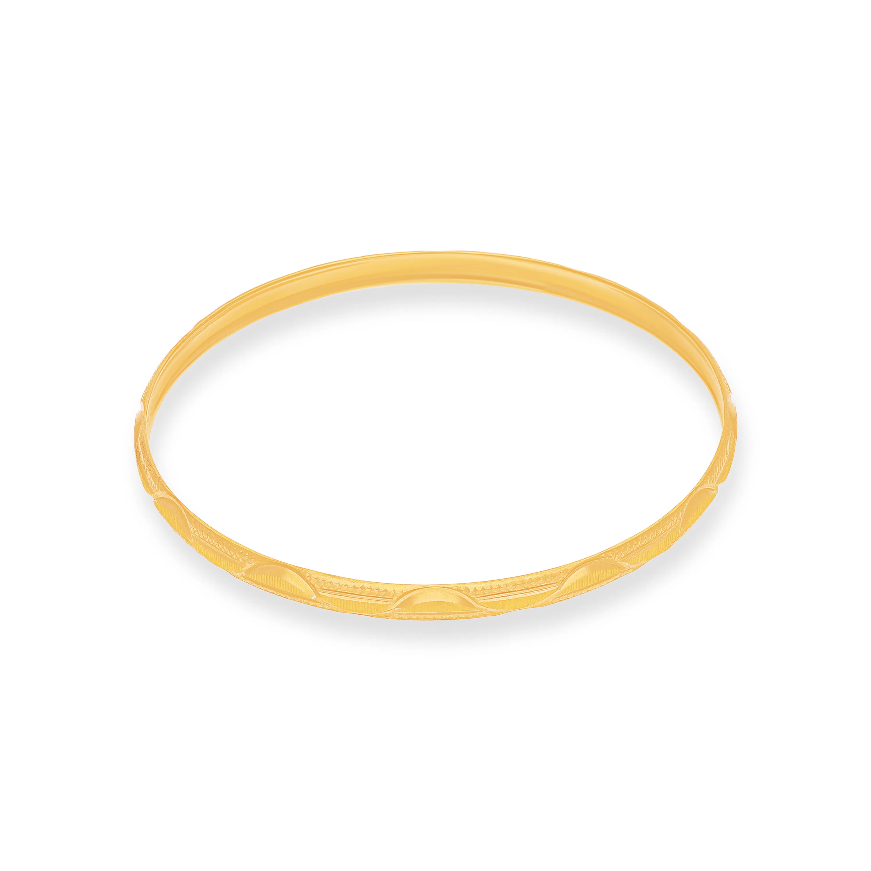 Classic Finely Detailed And Crafted 22KT Gold Bangles For Women
