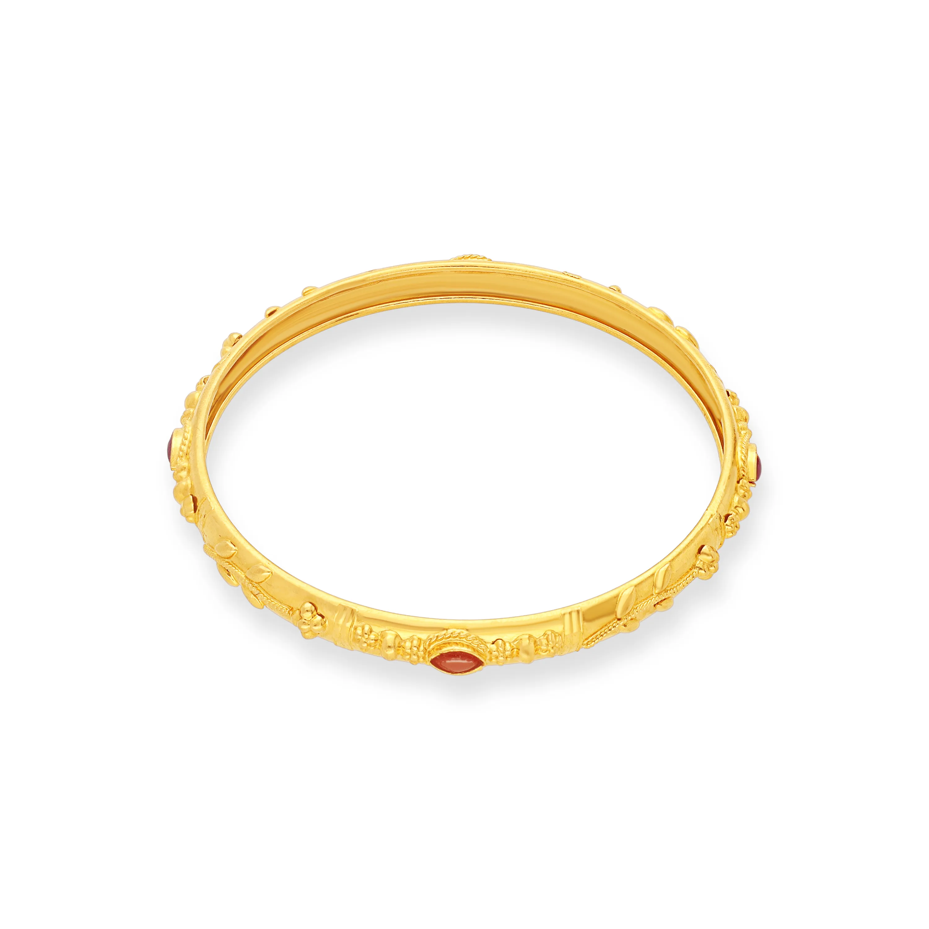 Classic Finely Detailed And Crafted 22KT Gold Baby Bangles