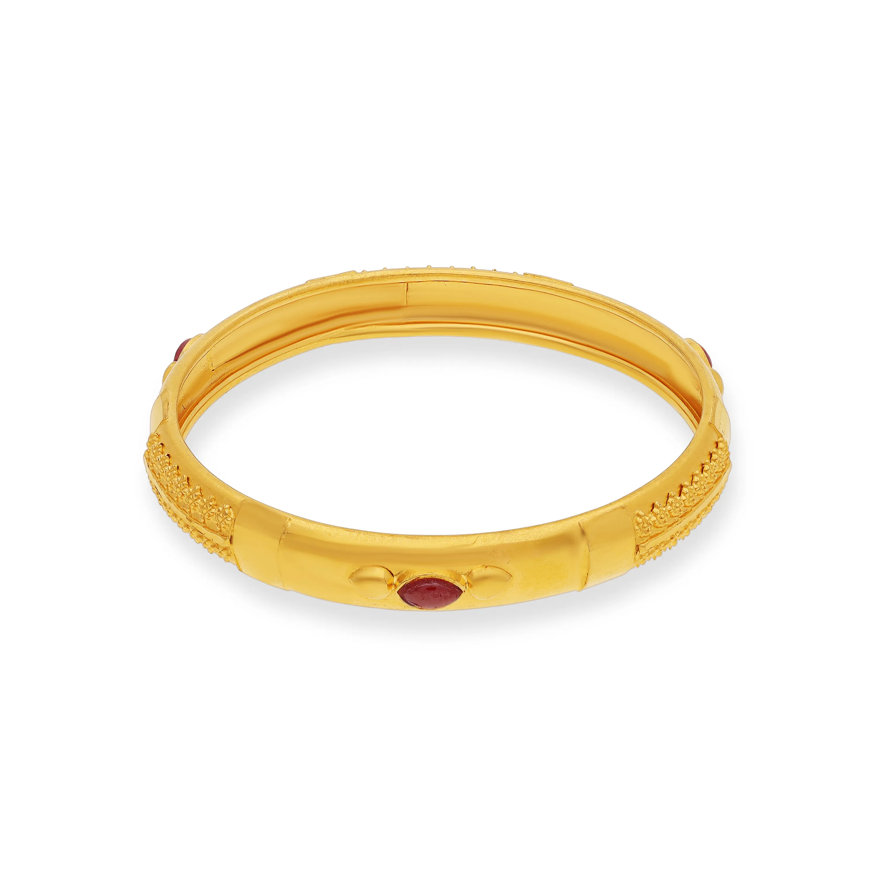 Classic Finely Detailed And Crafted 22KT Gold Baby Bangles