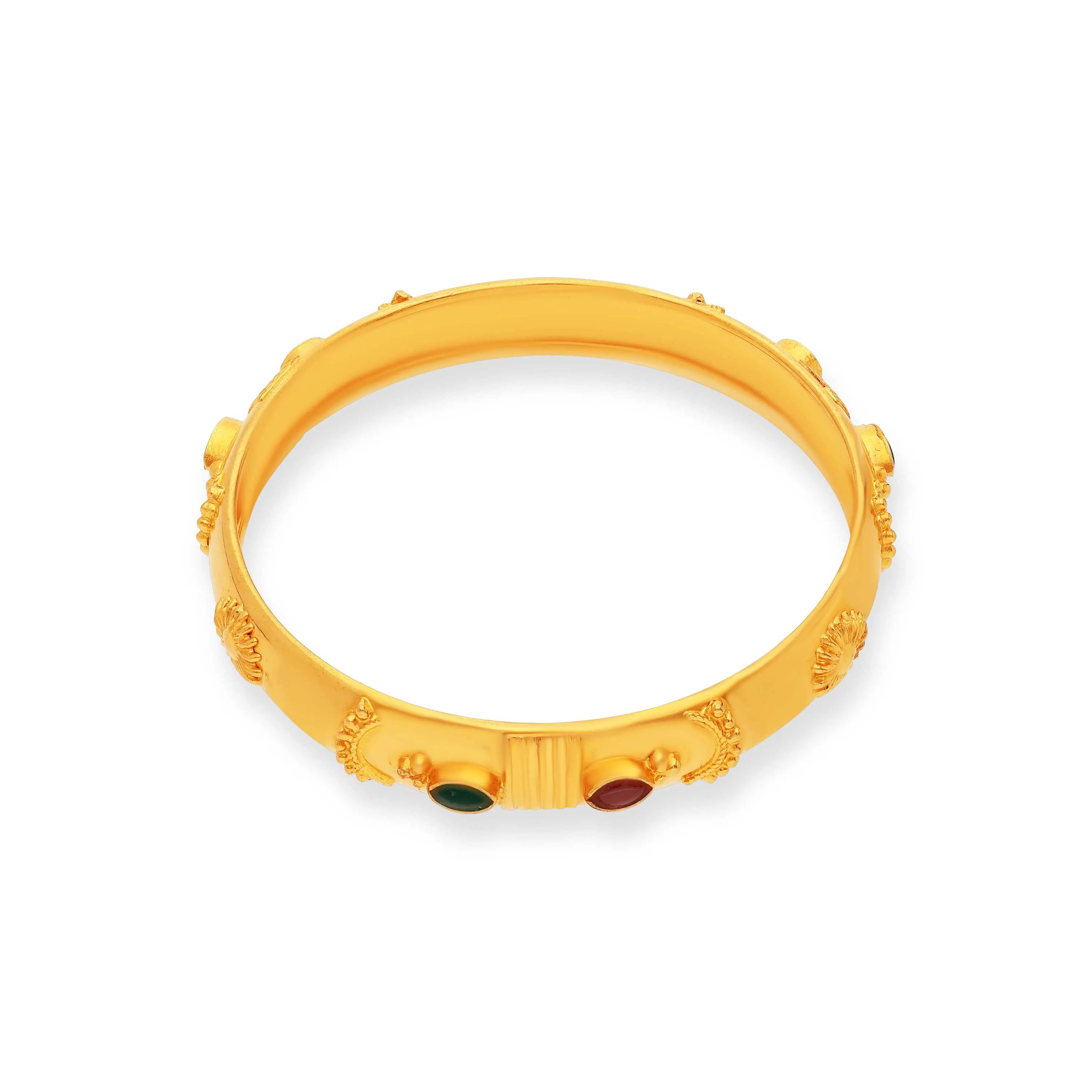Finely Detailed And Crafted 22KT Gold Bangles For Kids