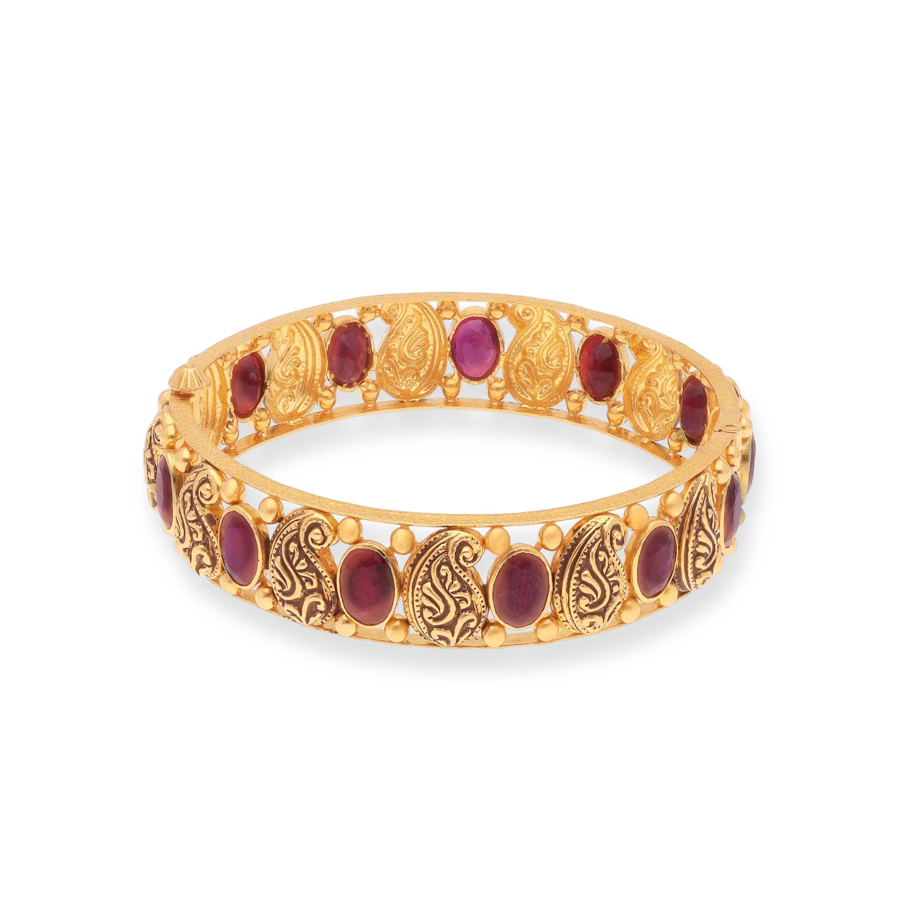 Malabar Gold Antique Bangles Collection Classic Antique Finished