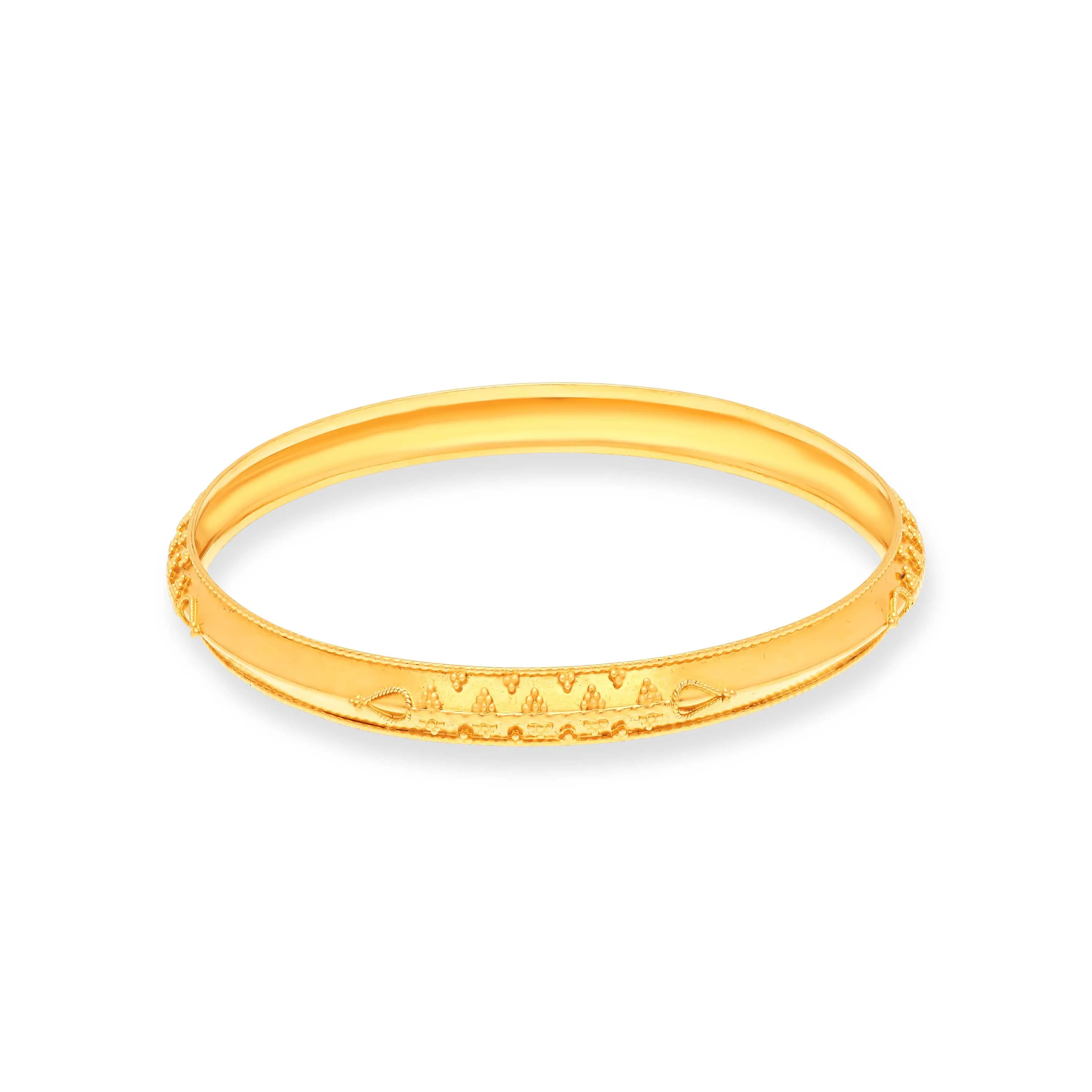 Classic Finely Detailed And Crafted 22KT Gold Bangles For Women