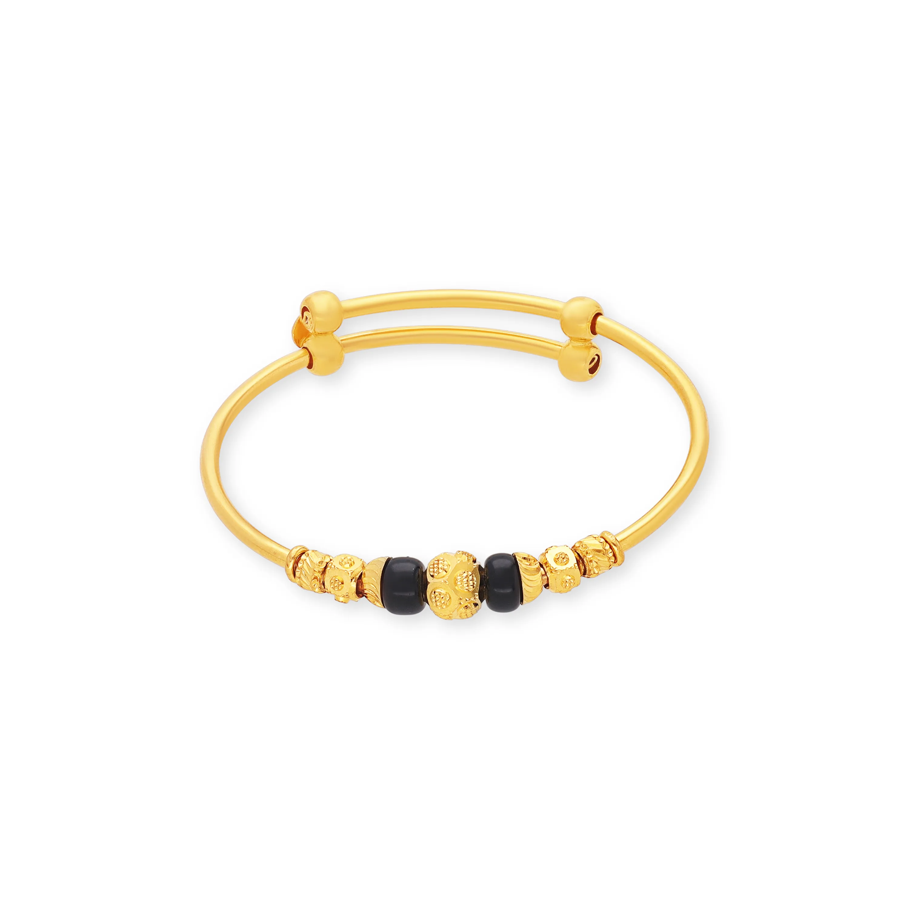 Classic Finely Detailed And Crafted 22KT Gold Baby Bangles