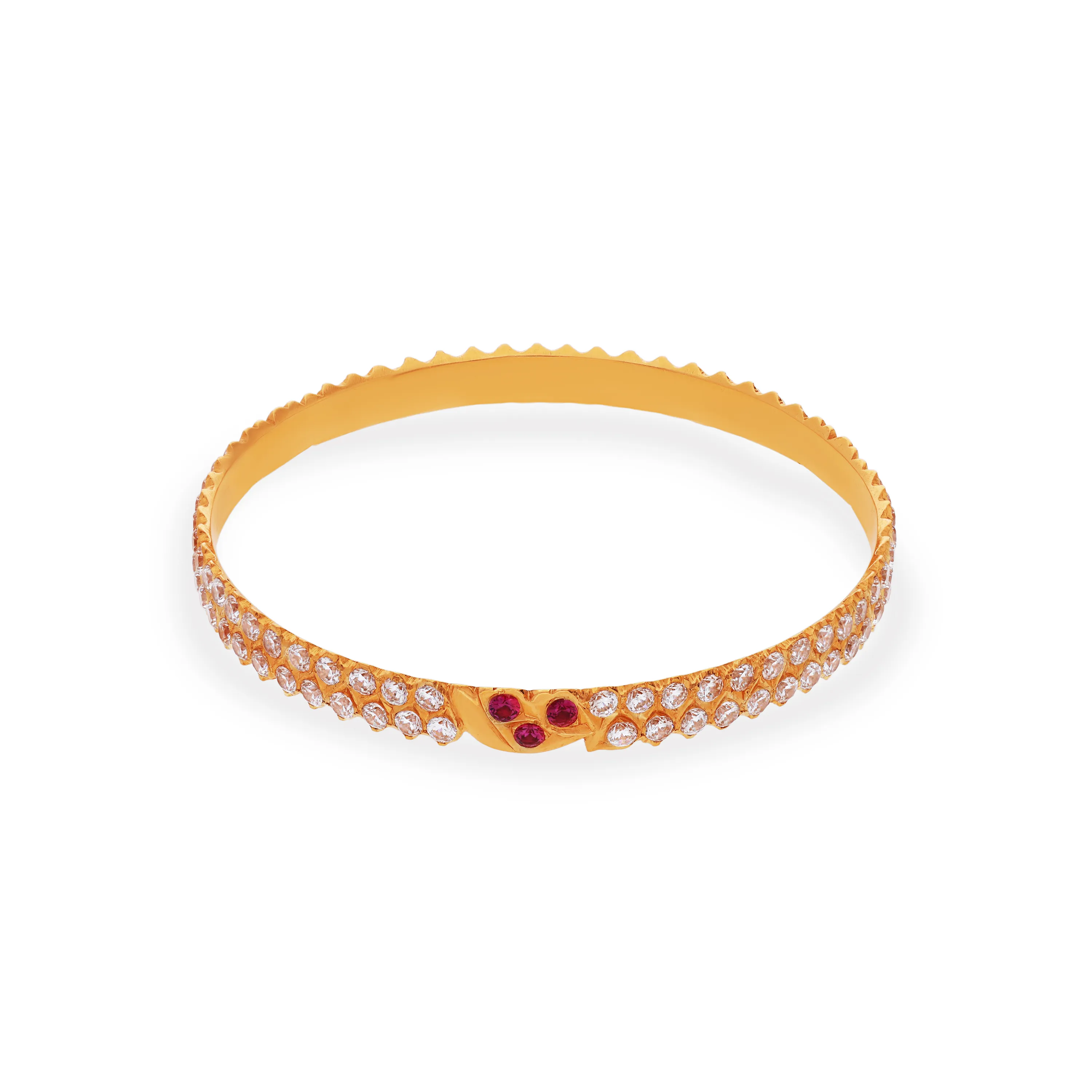 Studded And Detailed 22KT Gold Bangles