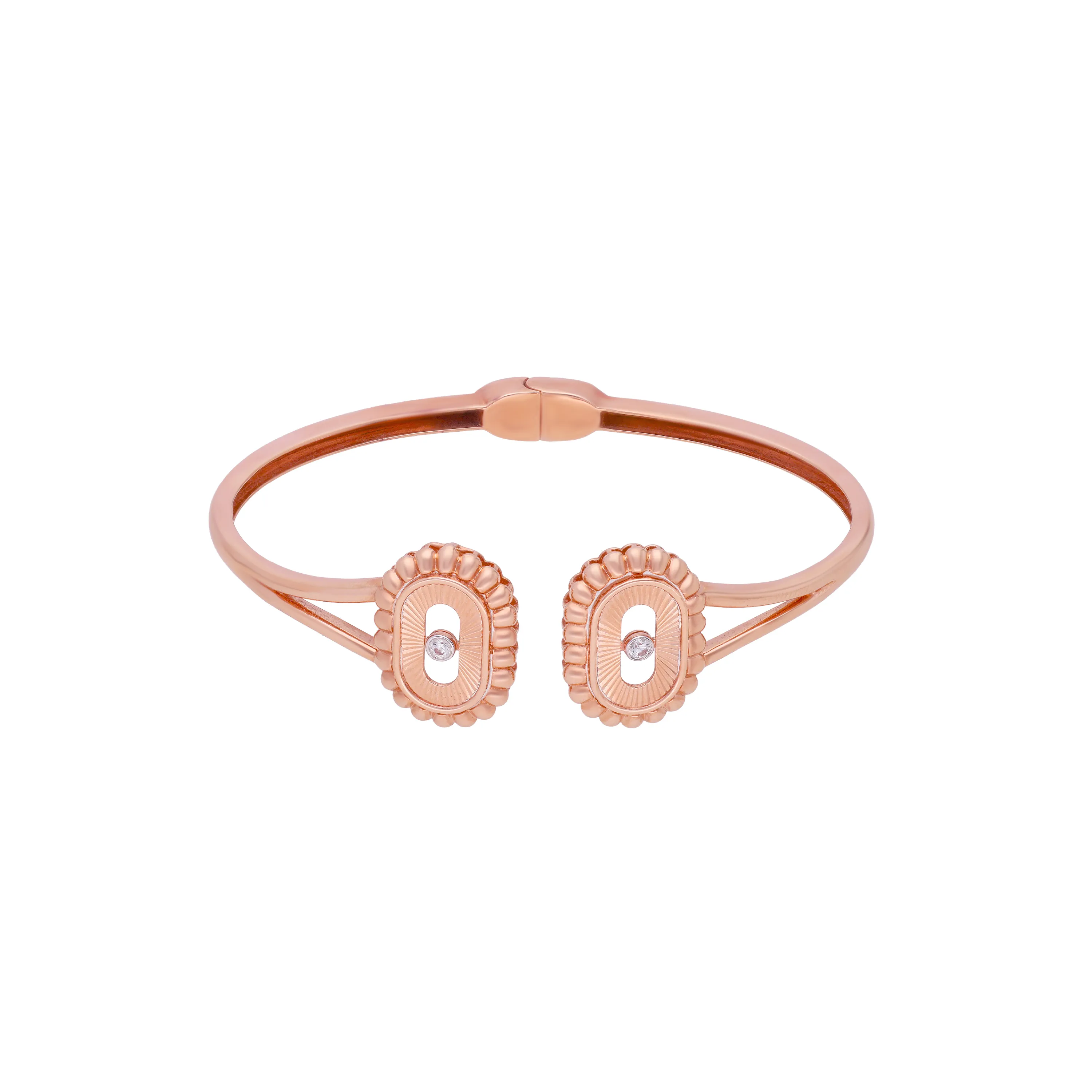 Specially Crafted And Detailed 18Kt Gold Bangles For Women