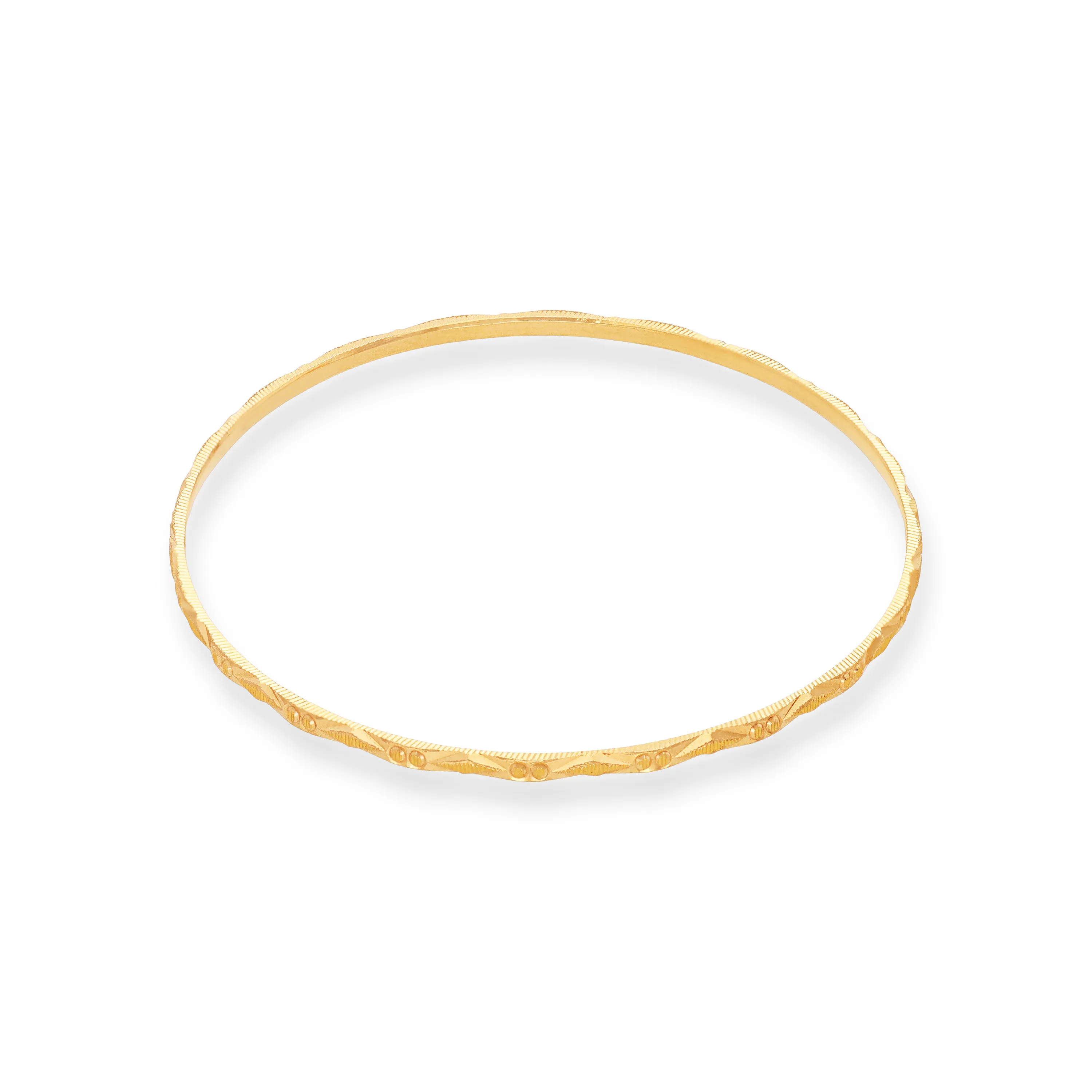 Classic Finely Detailed And Crafted 22KT Gold Bangles For Women