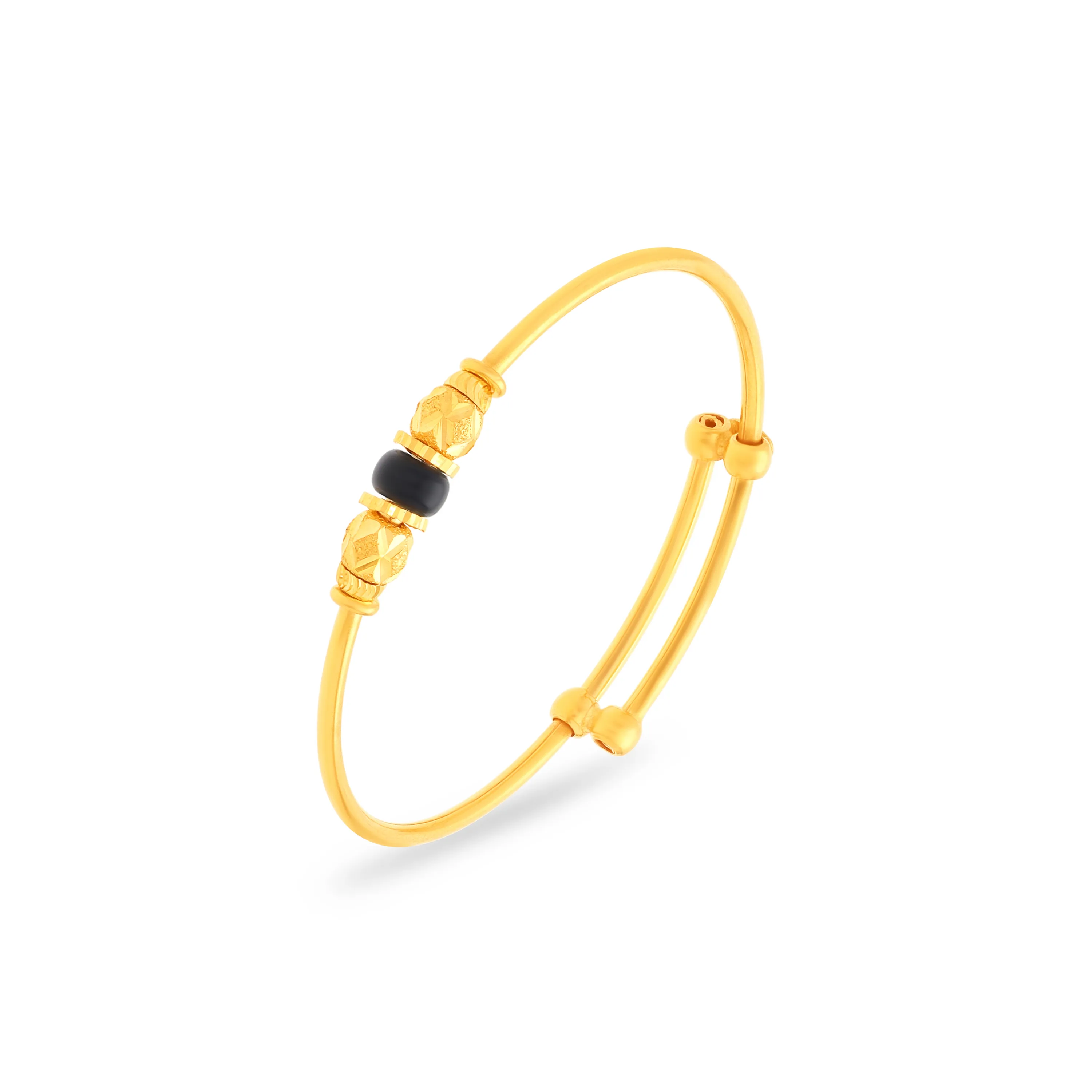 Classic Finely Detailed And Crafted 22KT Gold Baby Bangles