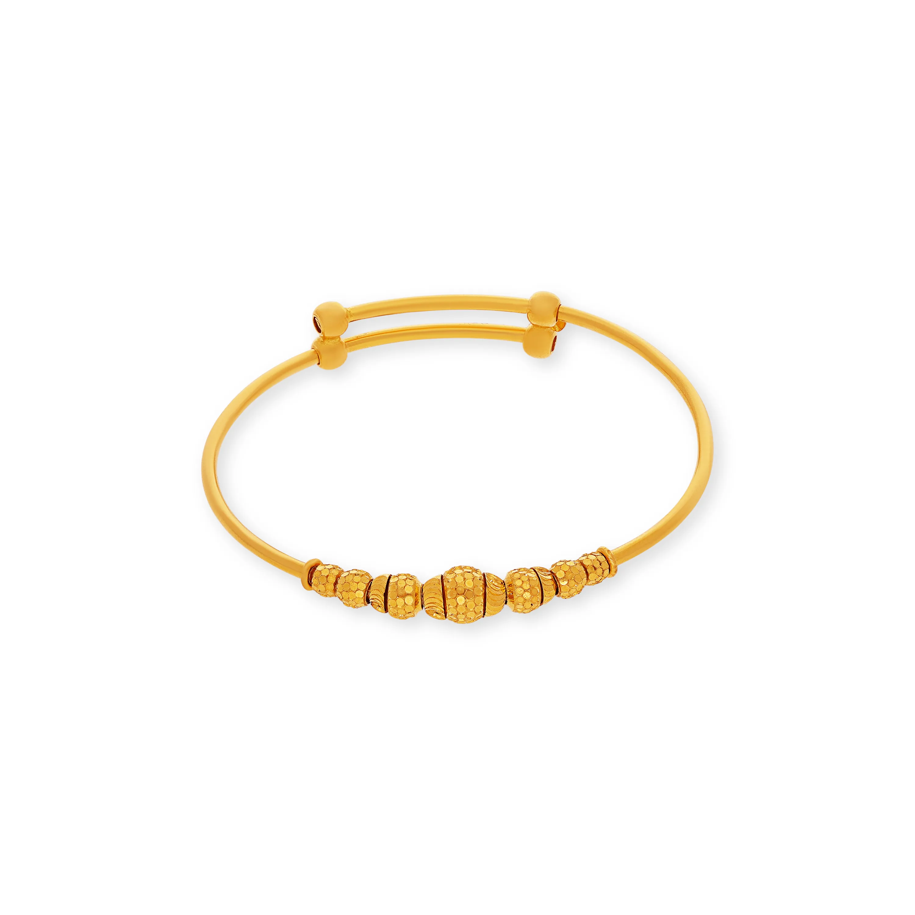 Classic Finely Detailed And Crafted 22KT Gold Baby Bangles