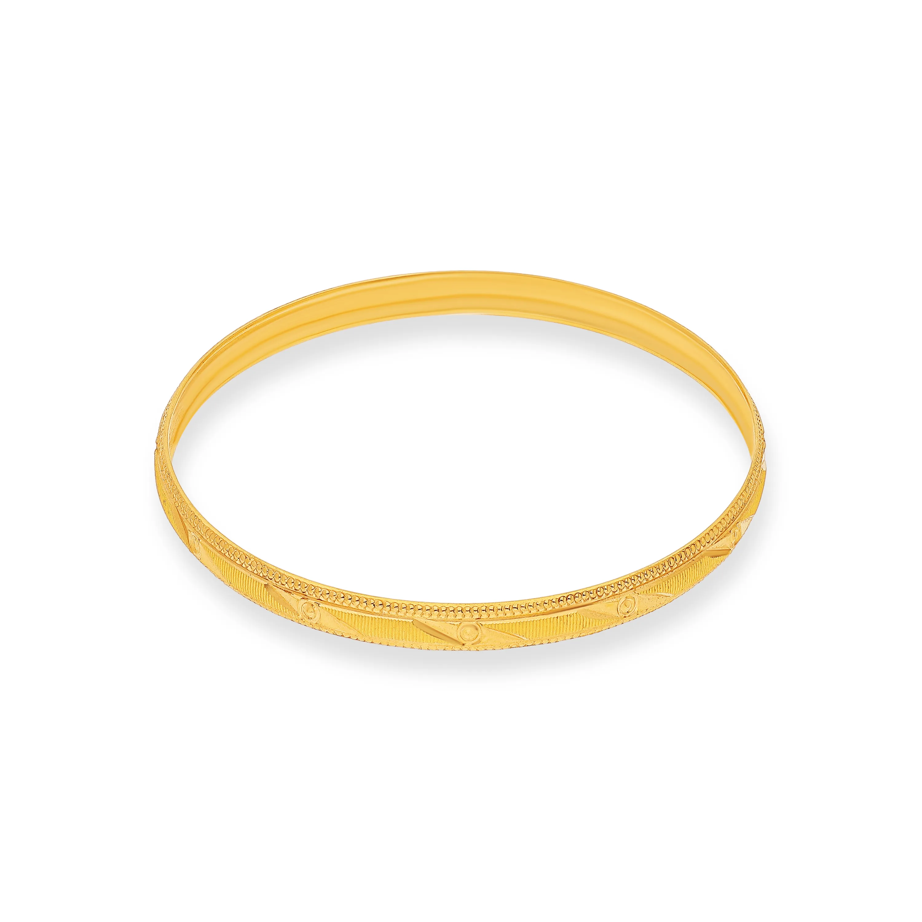 Classic Finely Detailed And Crafted 22KT Gold Bangles For Women