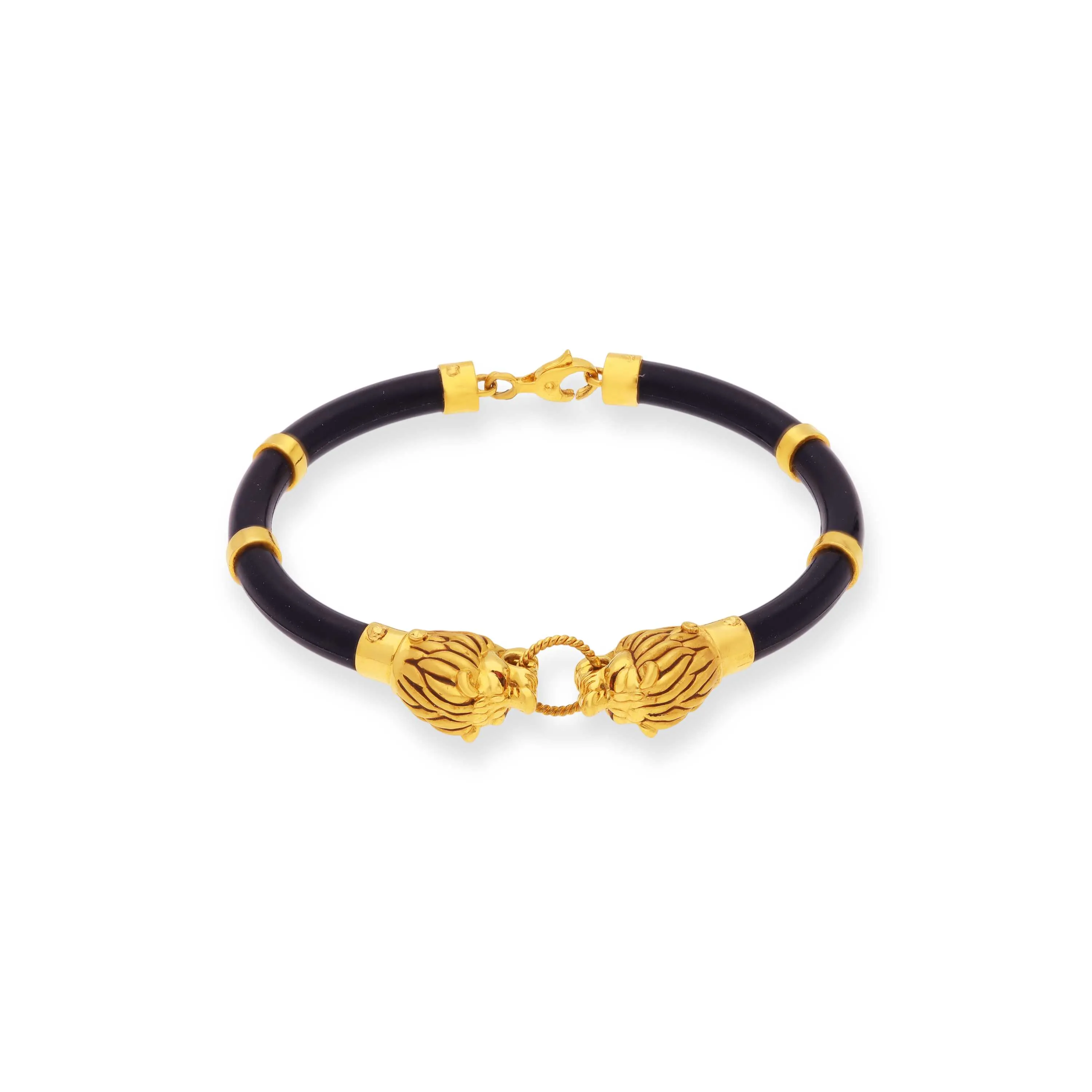 One Of Its Kind Lion Motif 22KT Gold Bracelet For Men