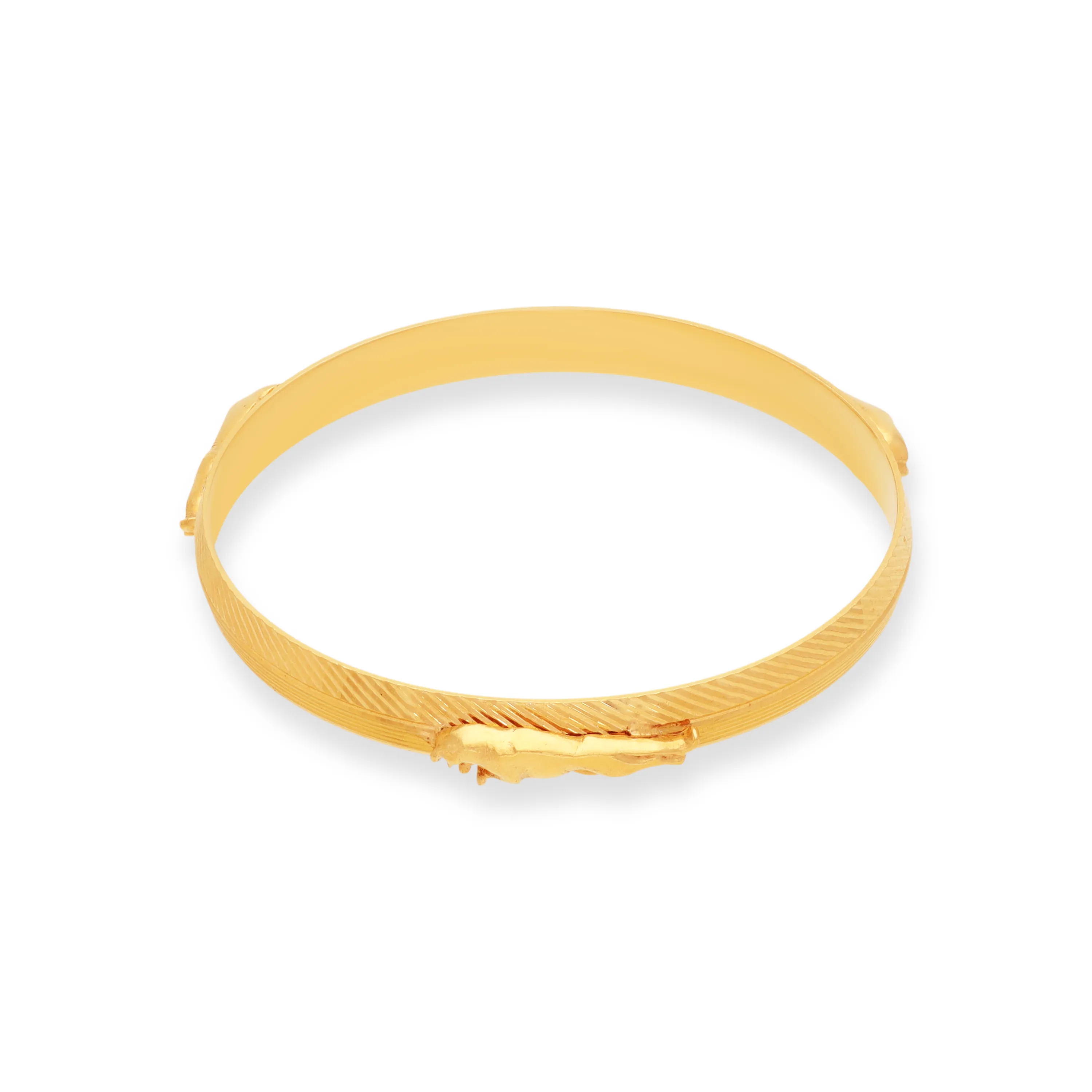 Classic Finely Detailed And Crafted 22KT Gold Baby Bangles