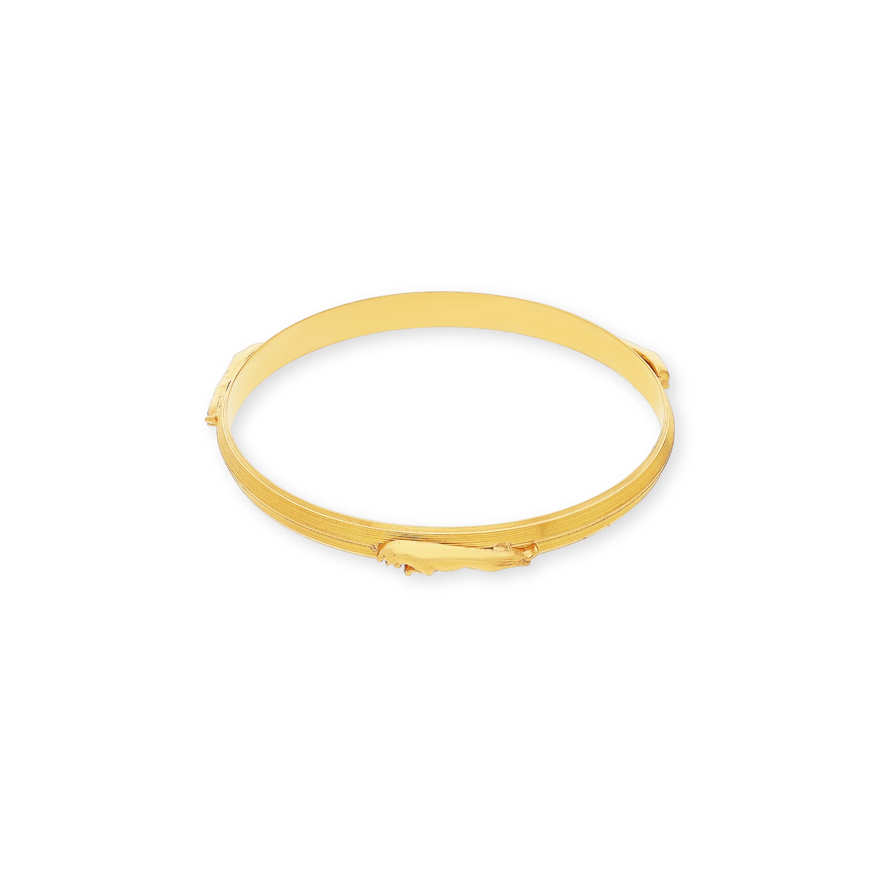 Classic Finely Detailed And Crafted 22KT Gold Baby Bangles