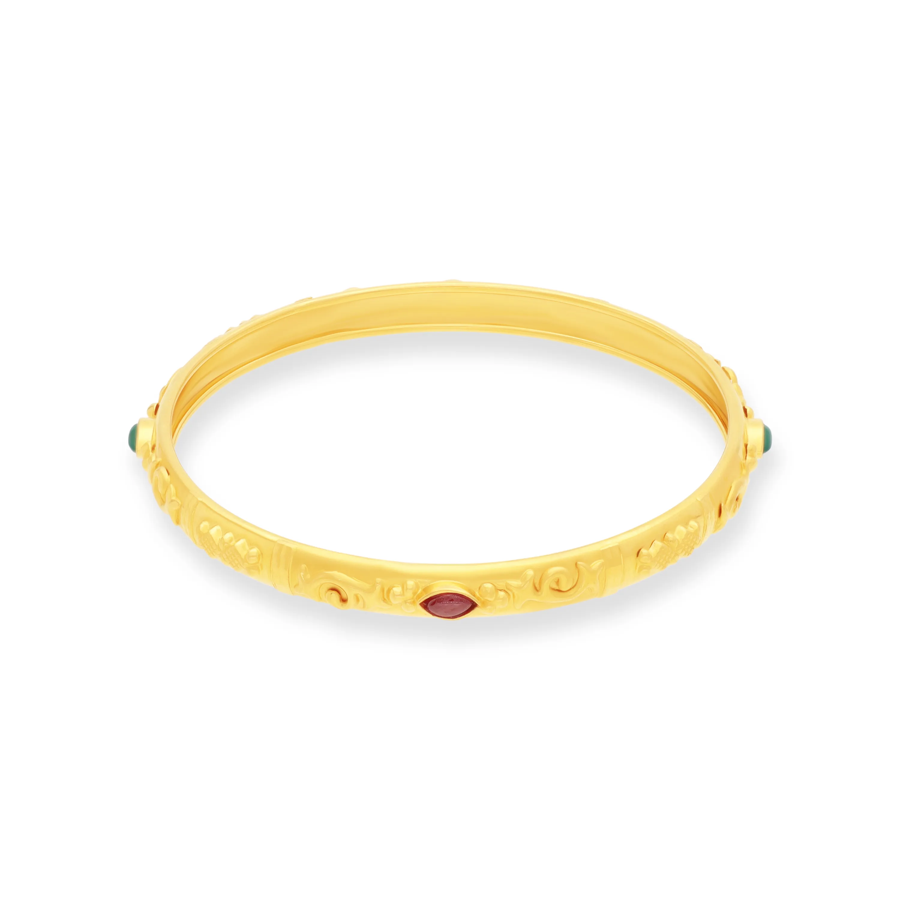 Classic Finely Detailed And Crafted 22KT Gold Baby Bangles