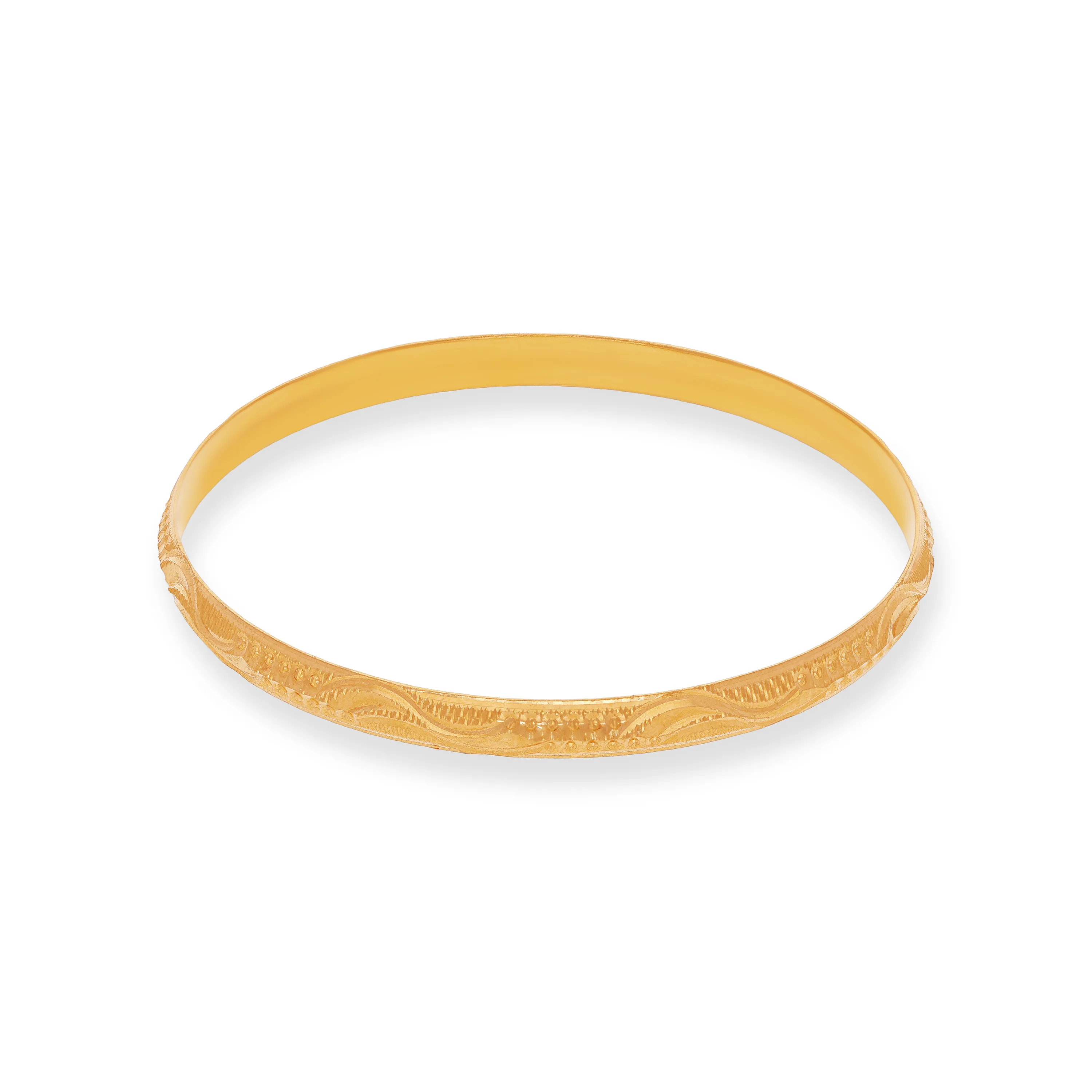 Classic Finely Detailed And Crafted 22KT Gold Bangles For Women