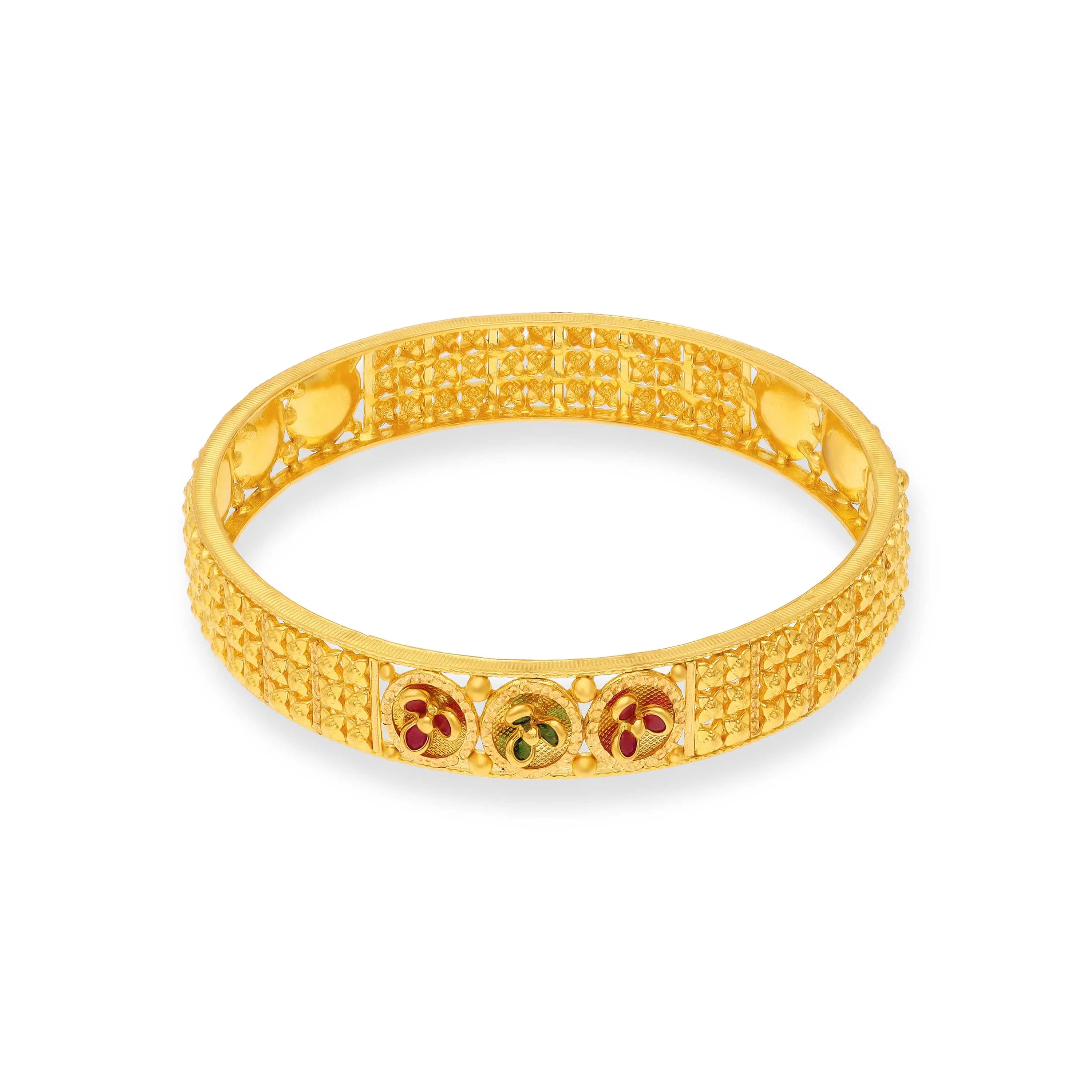 Finely Detailed 22KT Gold Bangle