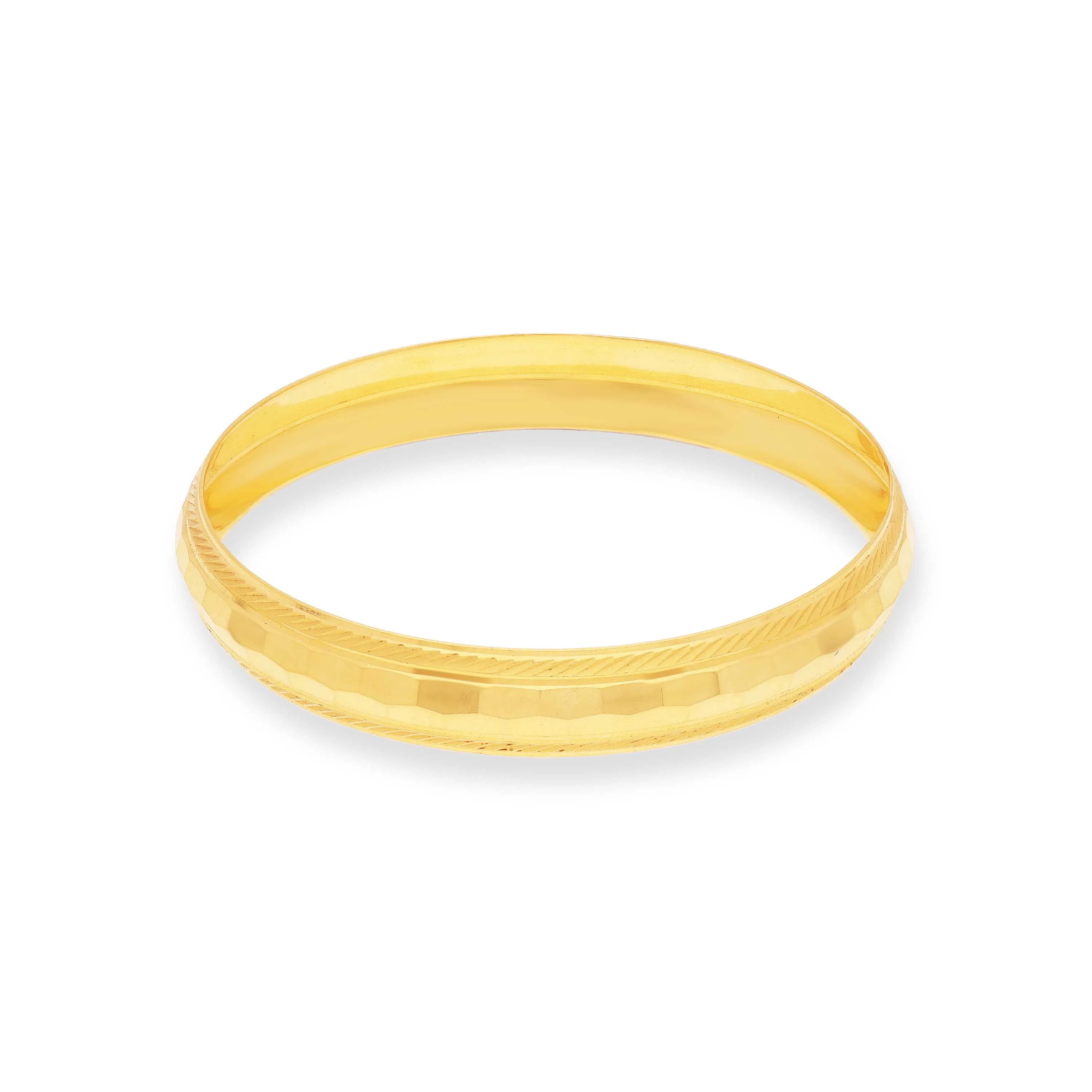 Classic Finely Detailed And Crafted 22KT Gold Punjabi Kada