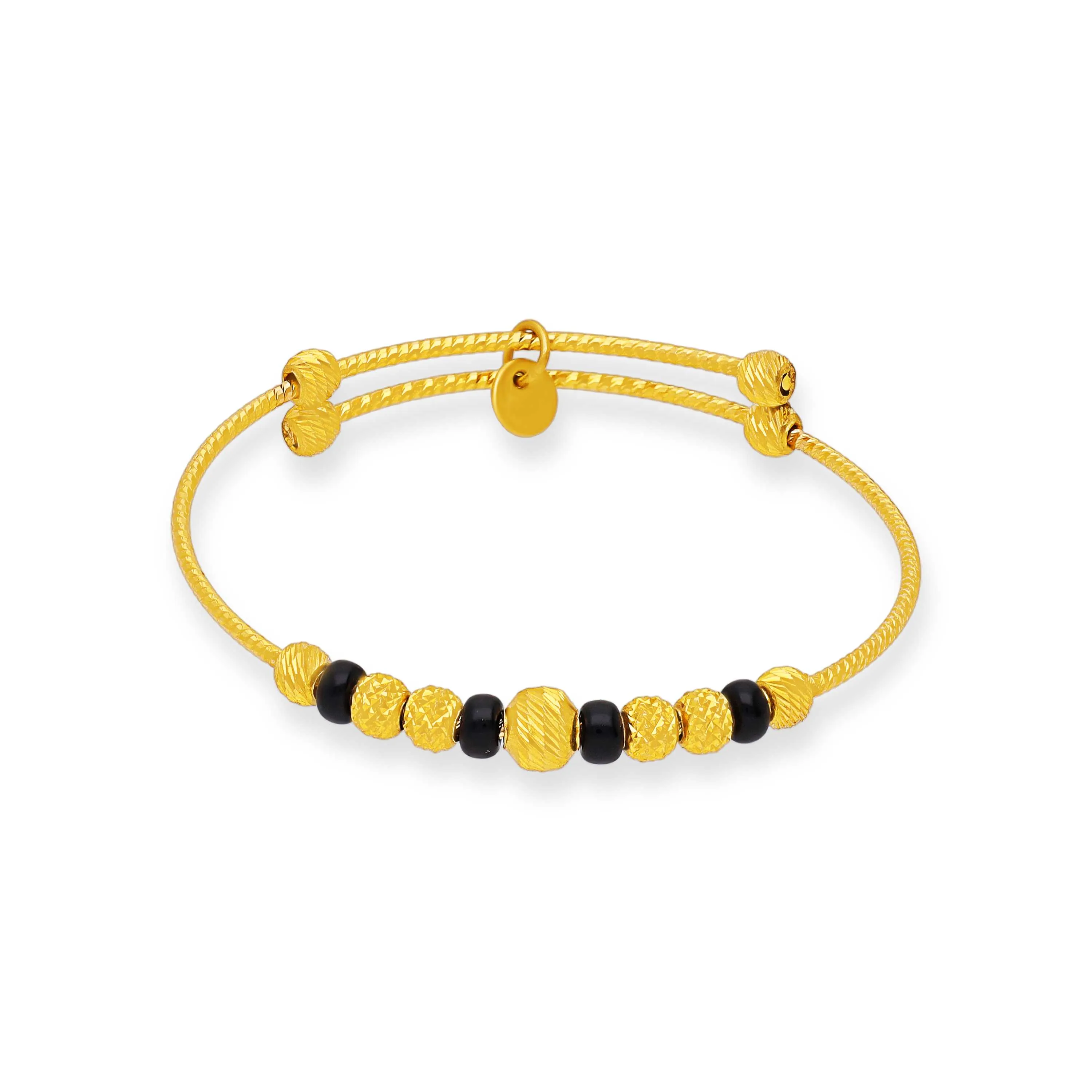 Charmingly Detailed And Crafted 22KT Gold Bangles For Women