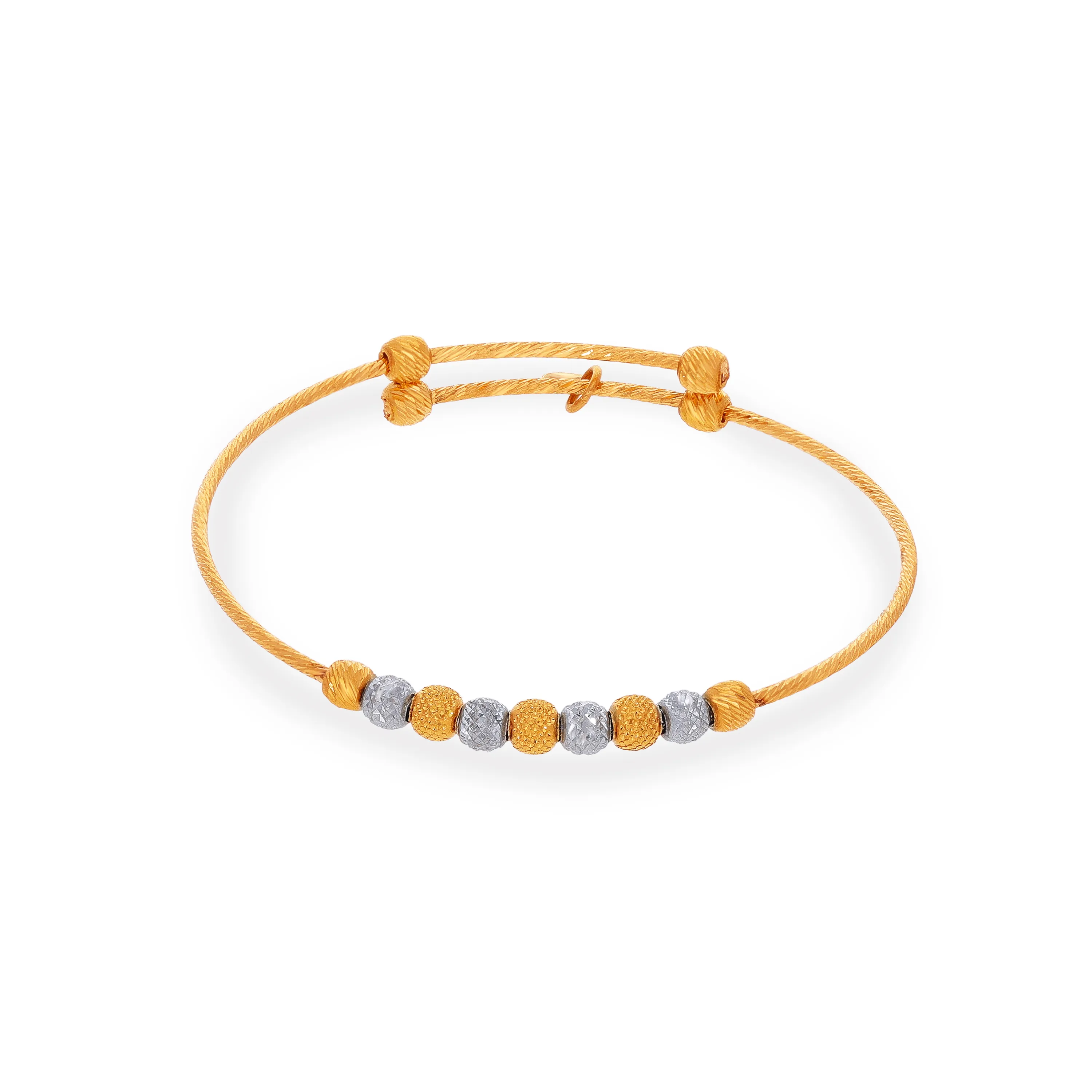 Classic Finely Detailed And Crafted 22KT Gold Baby Bangles