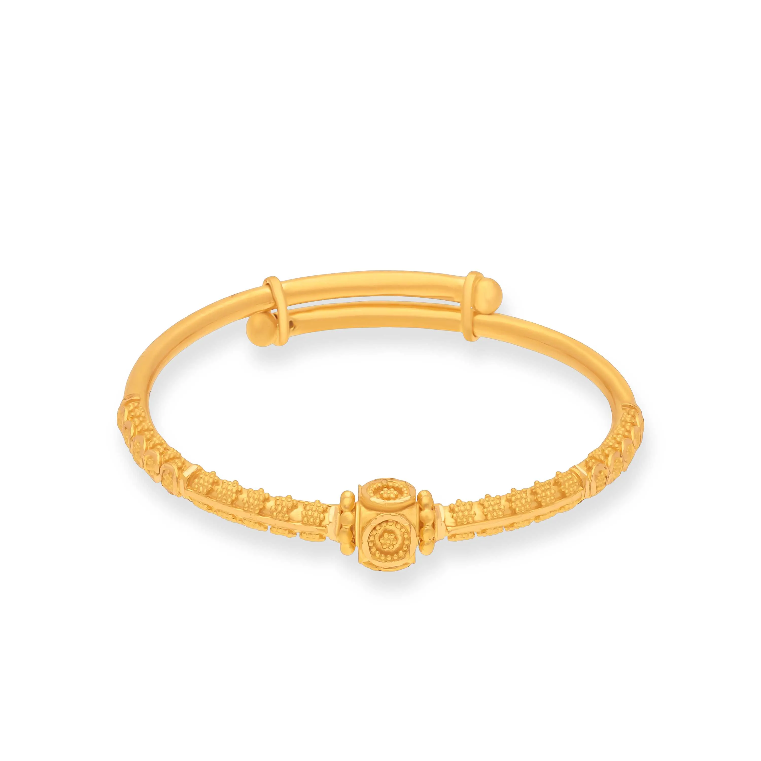 Classic Finely Detailed And Crafted 22KT Gold Baby Bangles