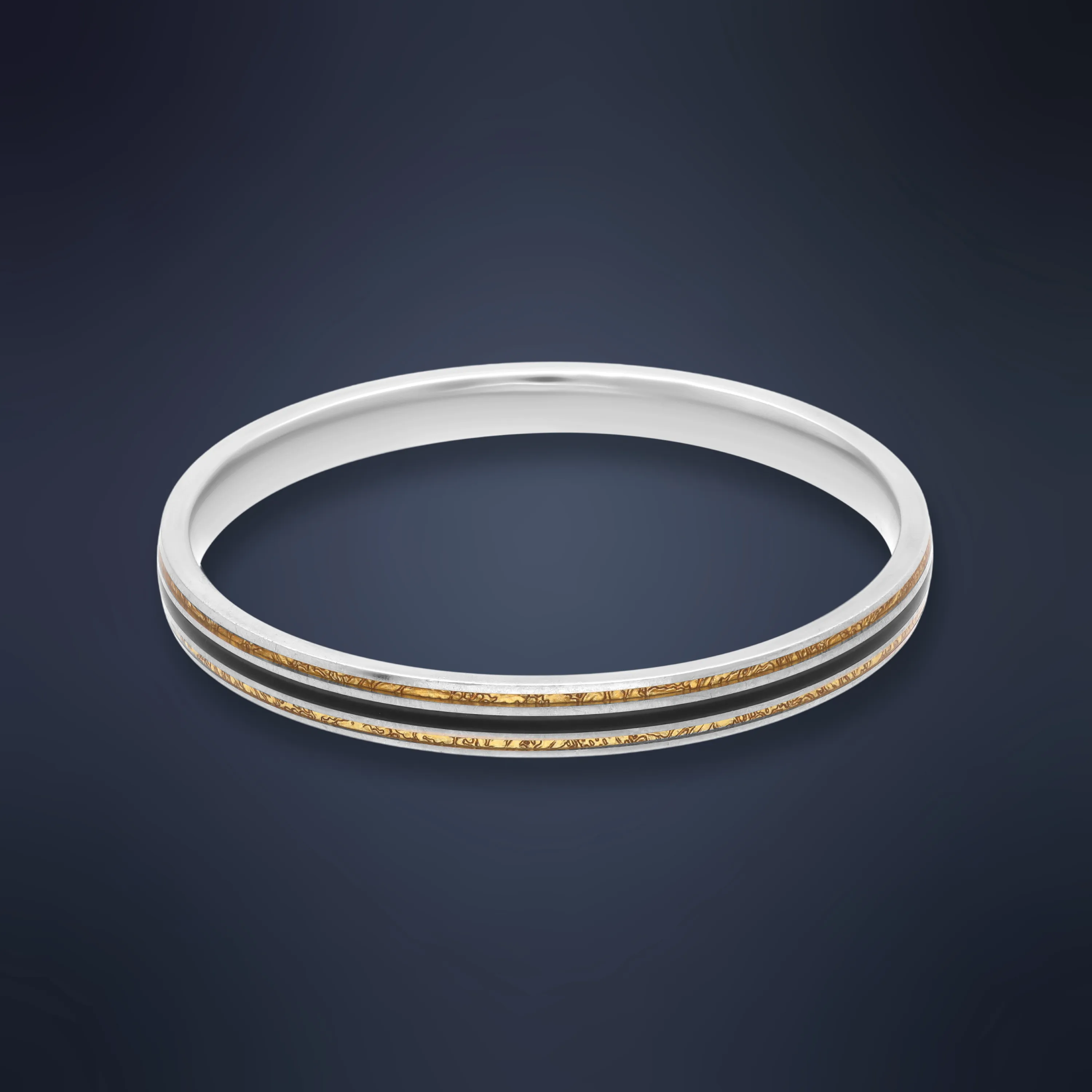 Finely Detailed And Crafted Silver Bangles