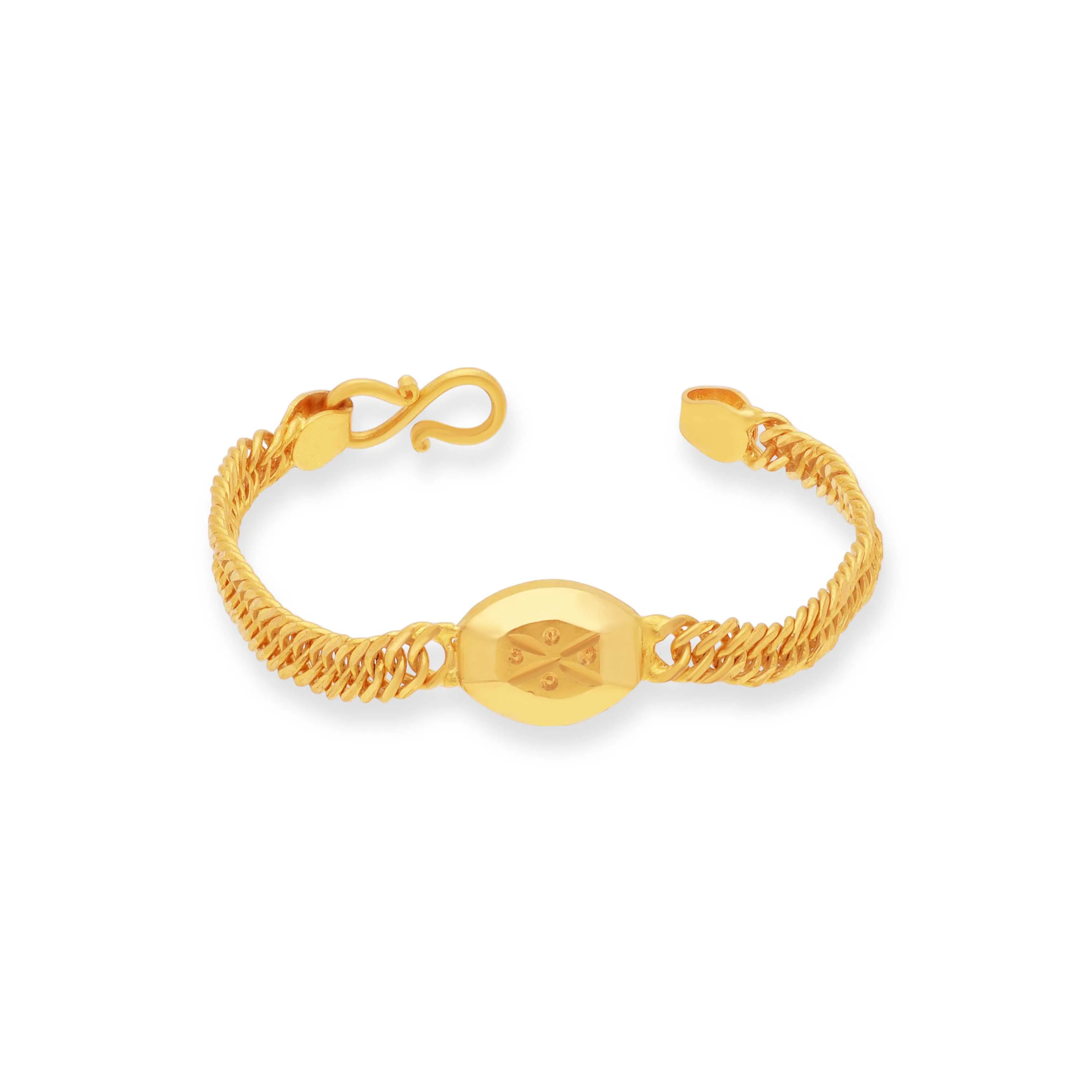 Bangle Gold Bracelet For Baby Boy Finely Detailed And Crafted 22KT
