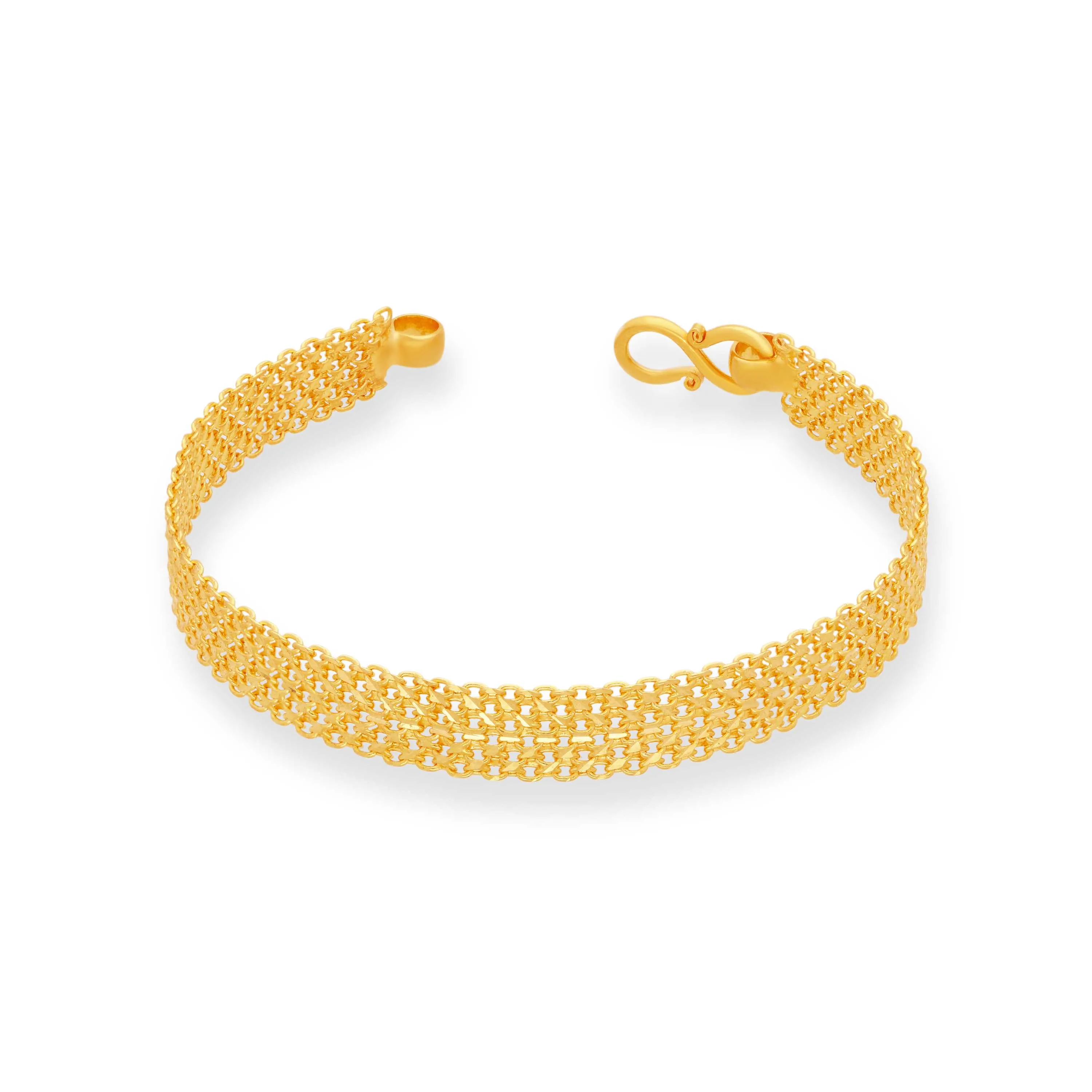 Classic Finely Detailed And Crafted 22KT Gold Bracelet For Men