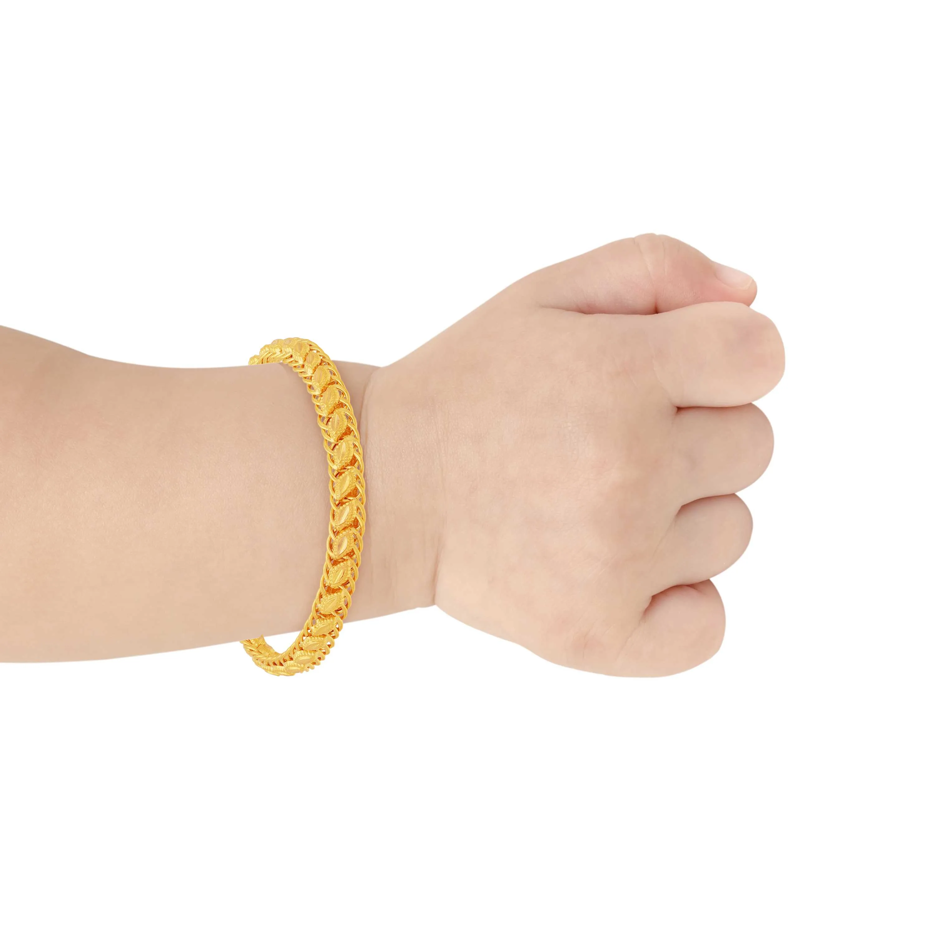 One Of Its Kind Finely Detailed 22KT Gold Bracelet For Kids