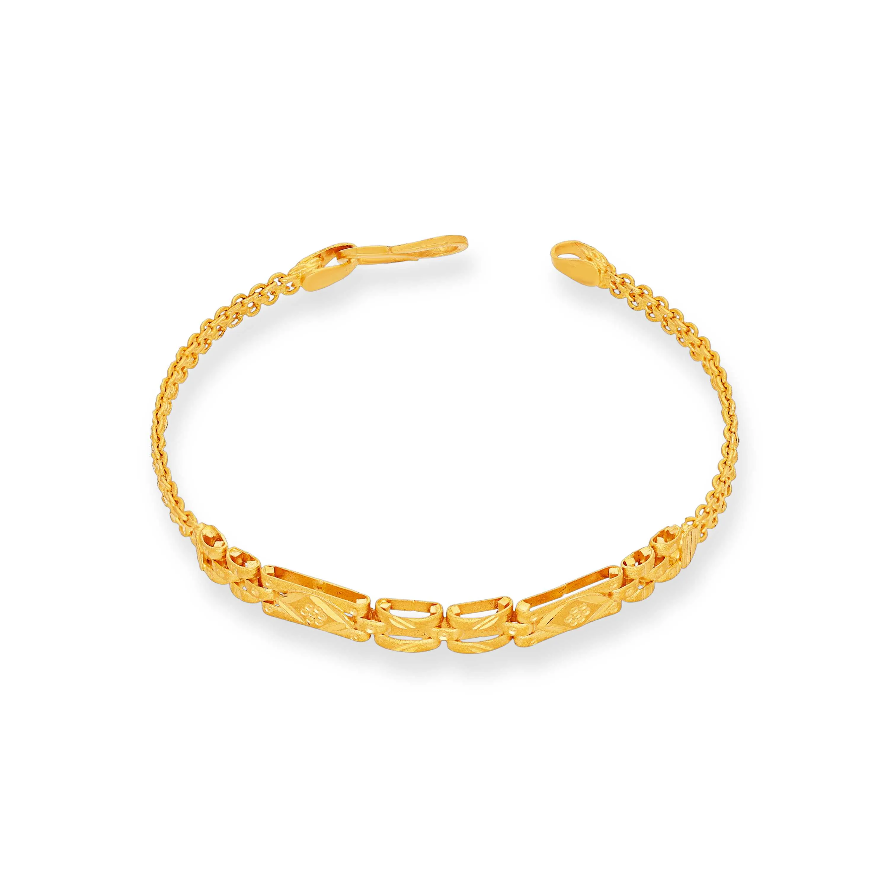 Classic Finely Detailed And Crafted 22KT Gold Bracelet