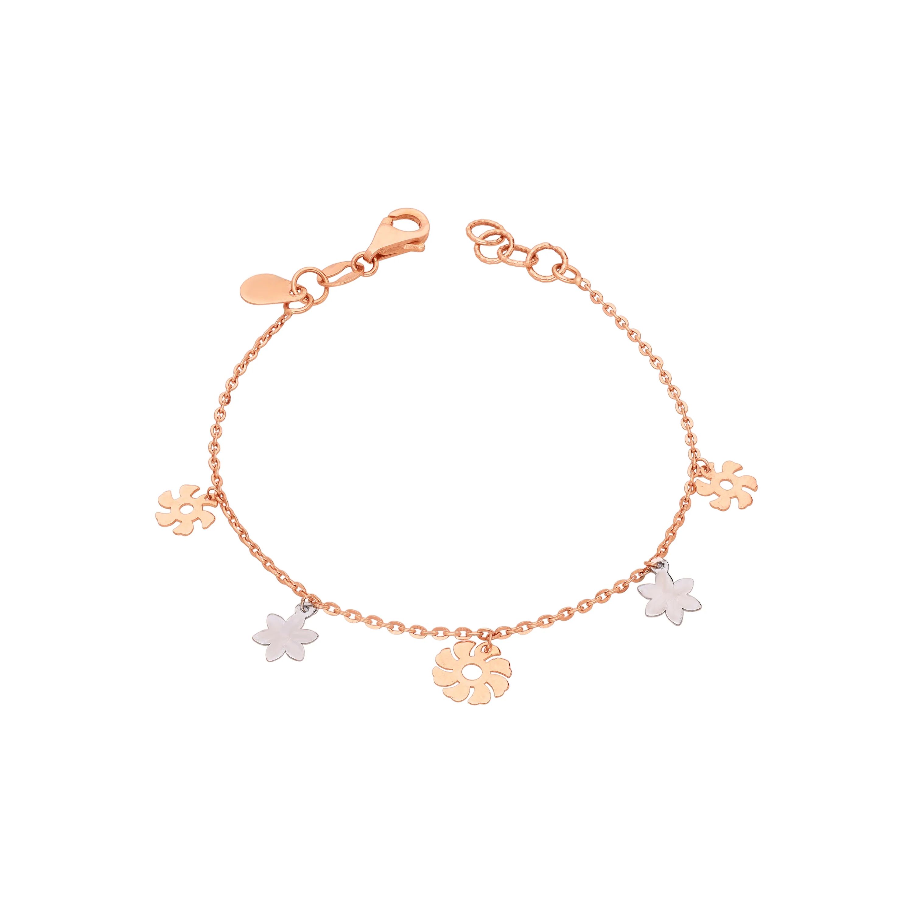 Classic Finely Detailed And Crafted 18KT Rose Gold Bracelet For Women