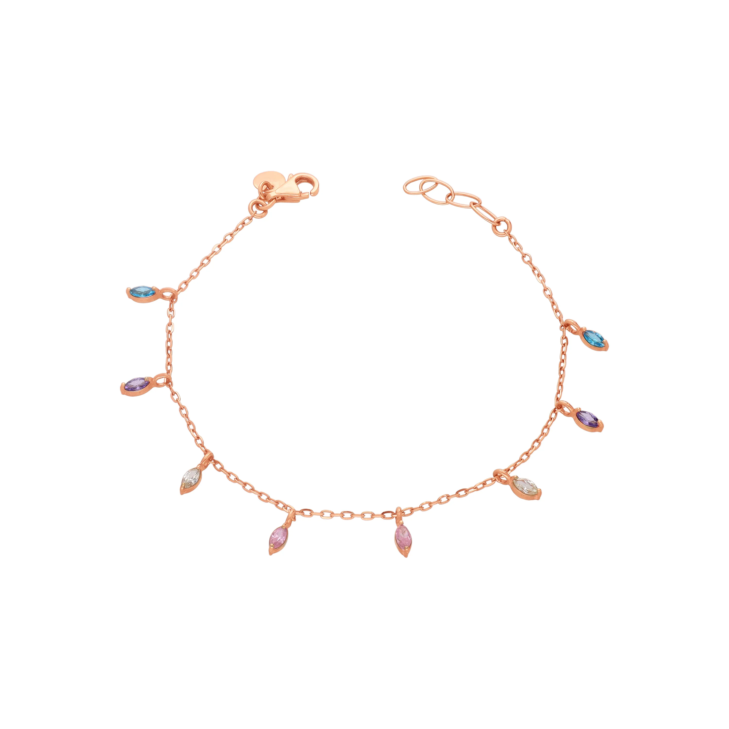 Classic Finely Detailed And Crafted 18KT Rose Gold Bracelet For Women