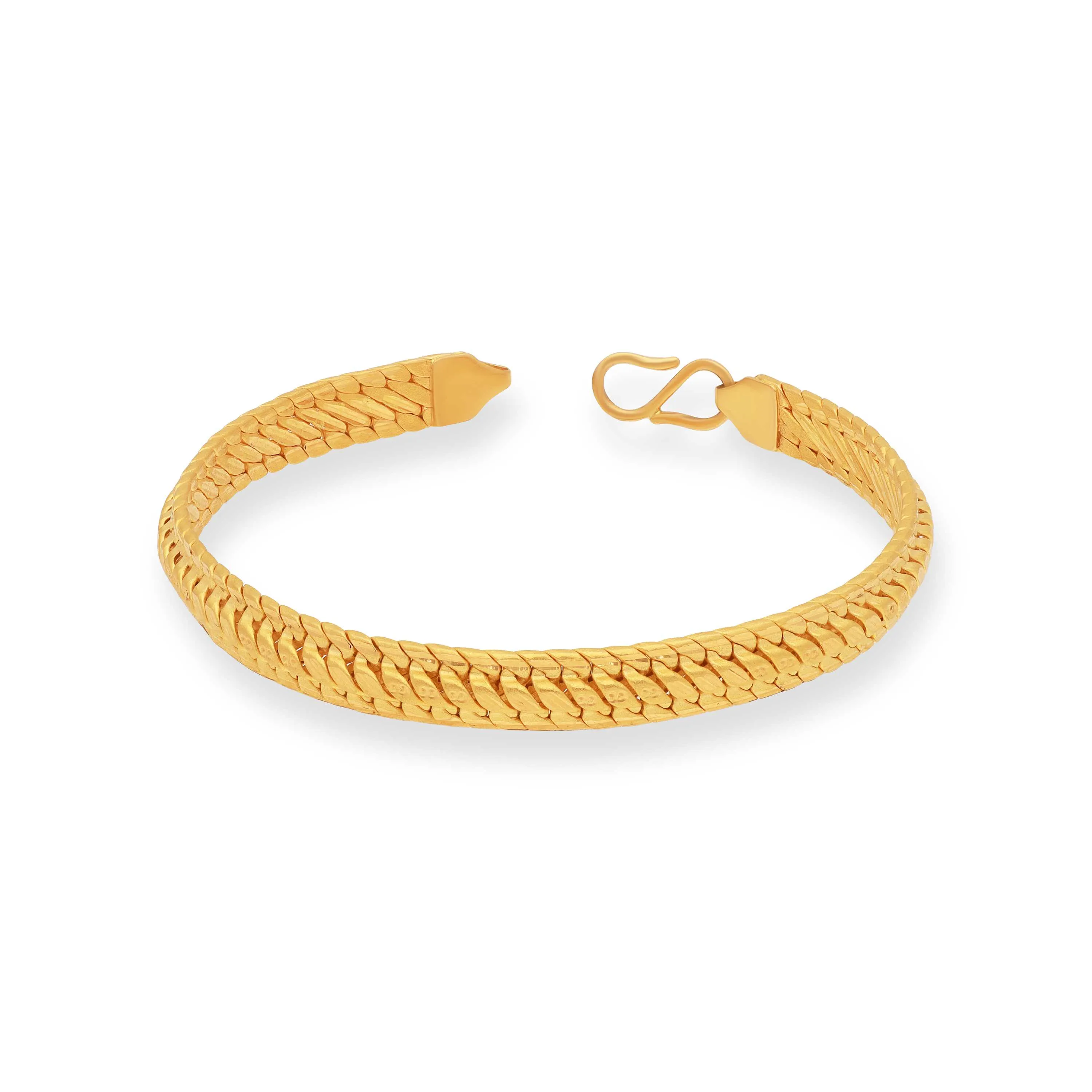 Finely Detailed And Crafted 22KT Gold Bracelet For Women