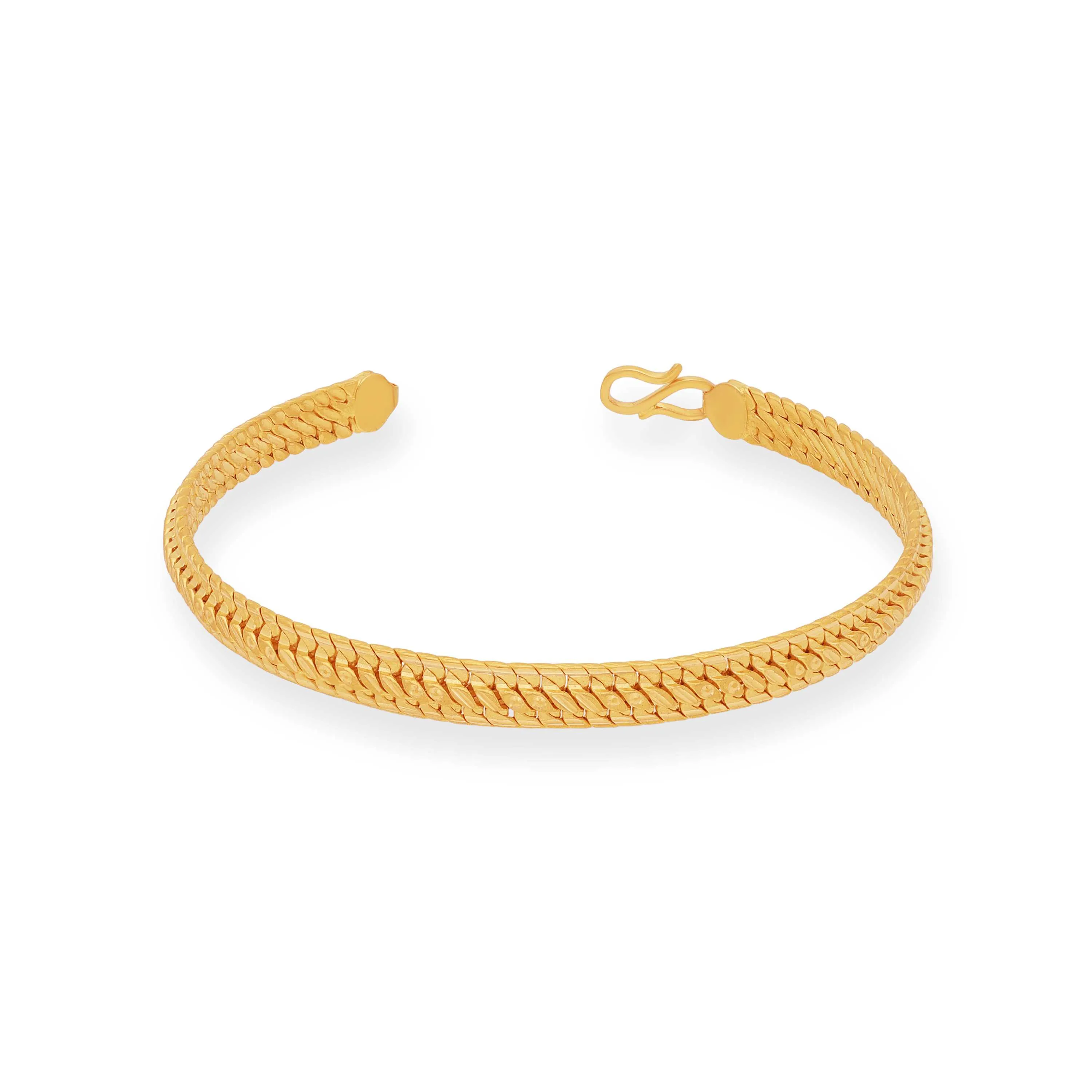 Classic Finely Detailed And Crafted 22KT Gold Bracelet For Men