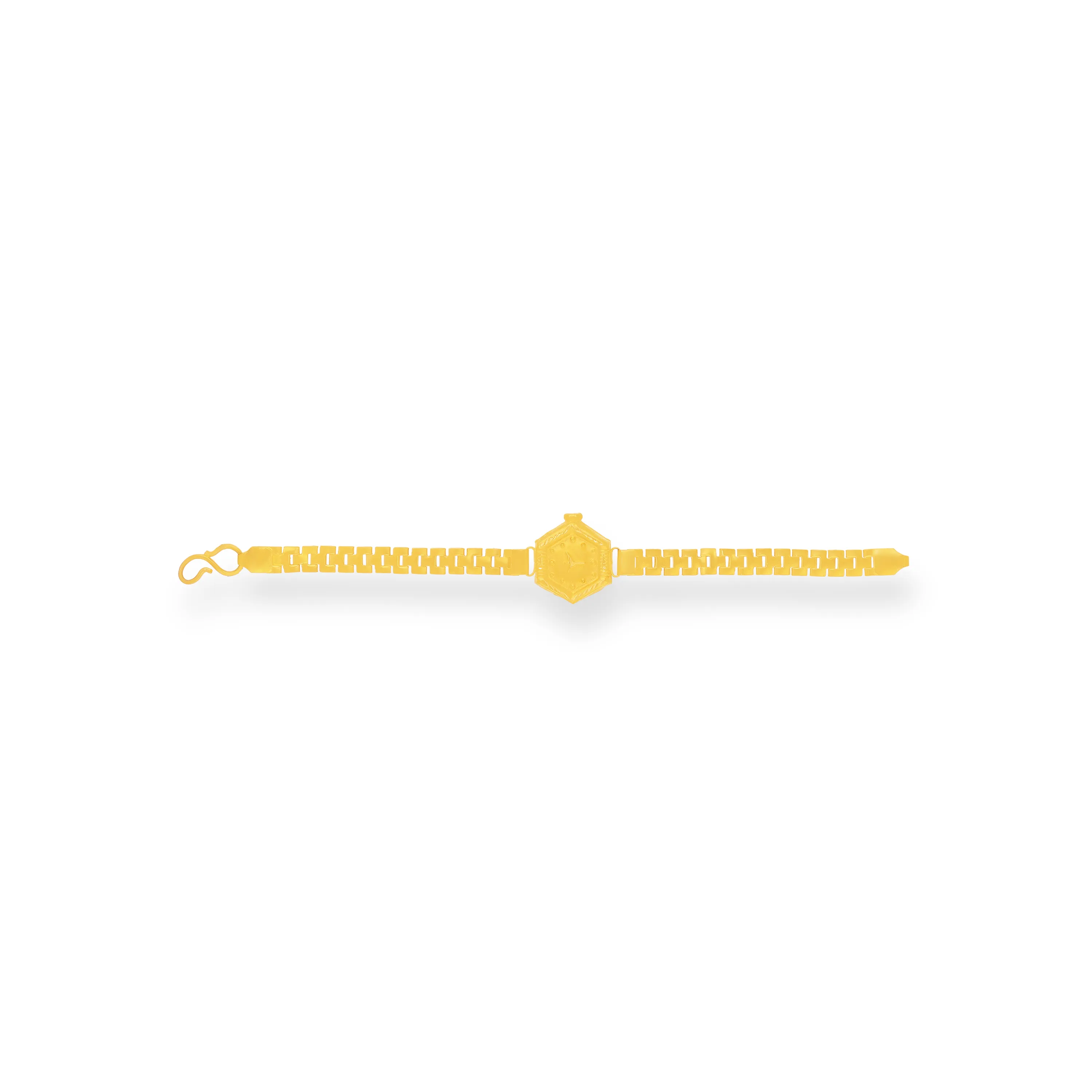 Classic Finely Detailed And Crafted 22KT Gold Watch Bracelet For Kids