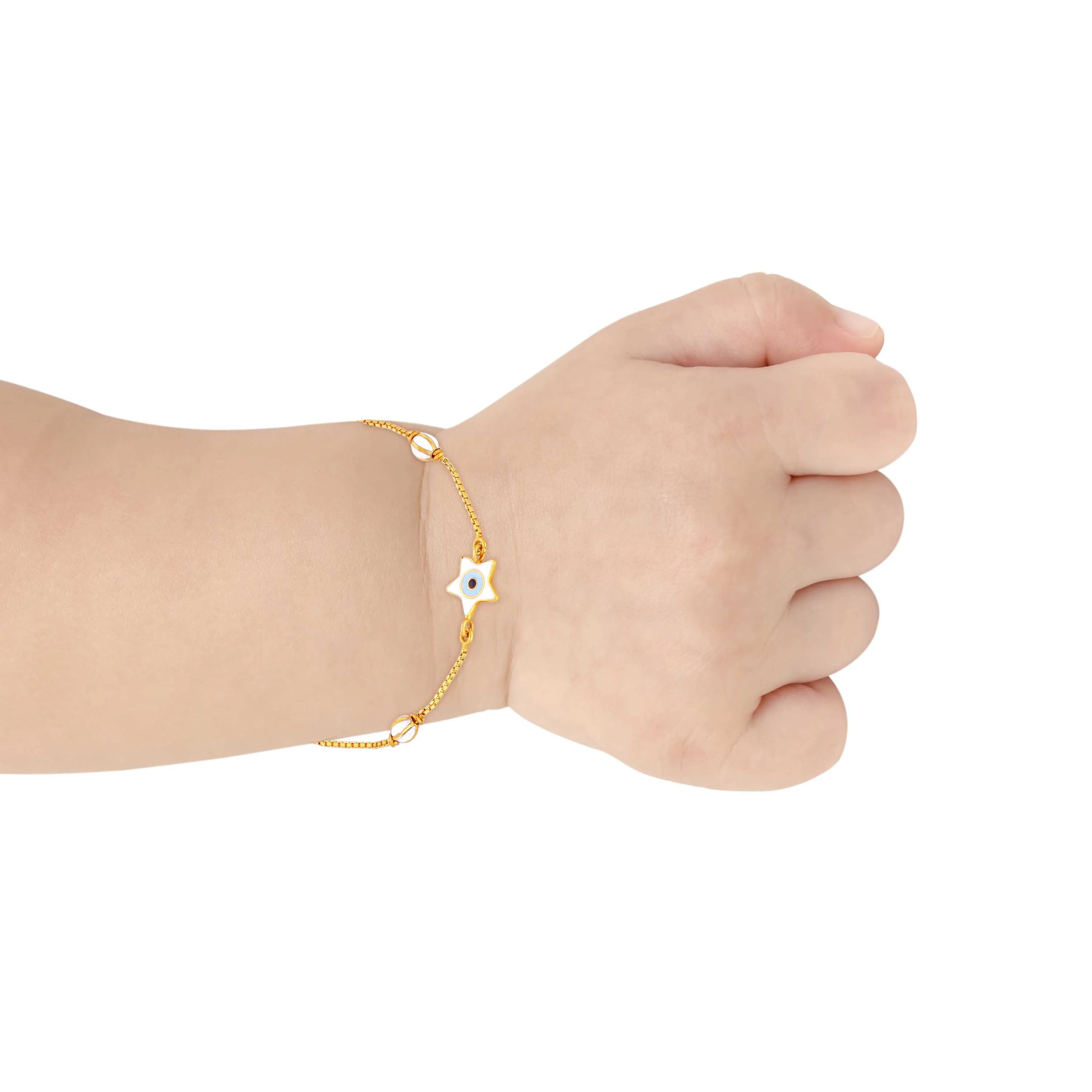 Nazar Bracelet Gold Evil Eye Bracelet For Baby All Sizes Evil Eye