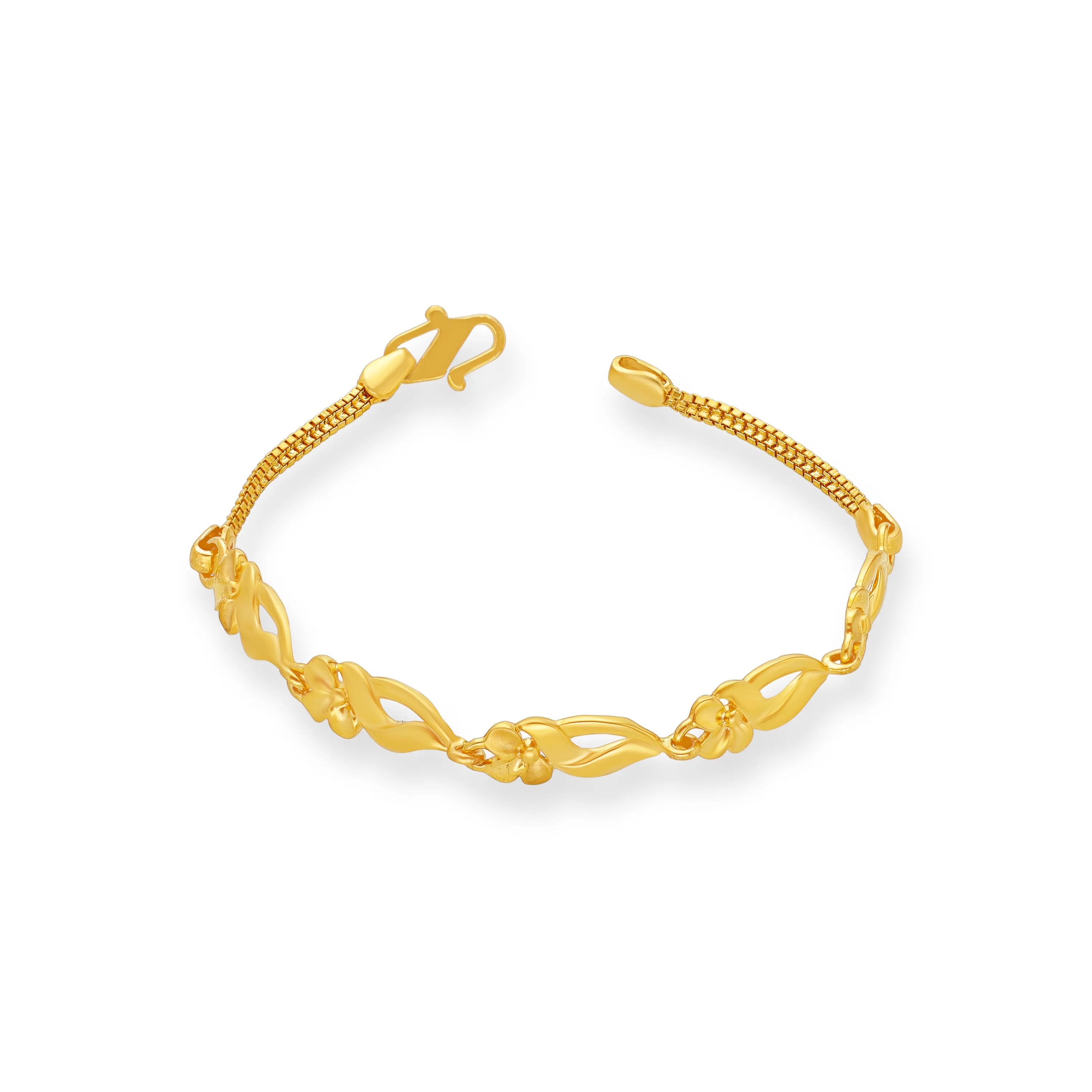 Classic Finely Detailed And Crafted 22KT Gold Bracelet For Kids