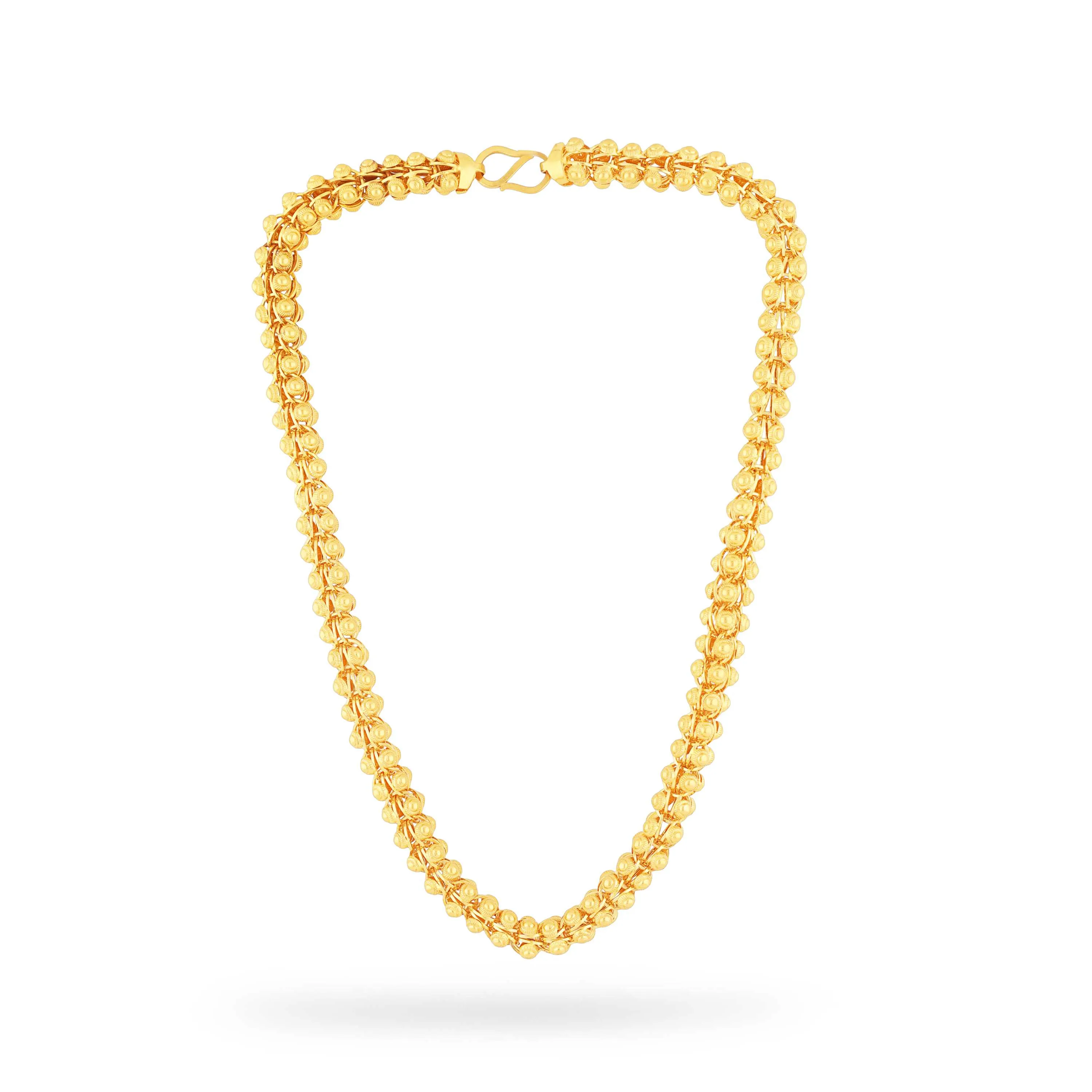 Classic Finely Detailed And Crafted 22KT Gold Chain For Men