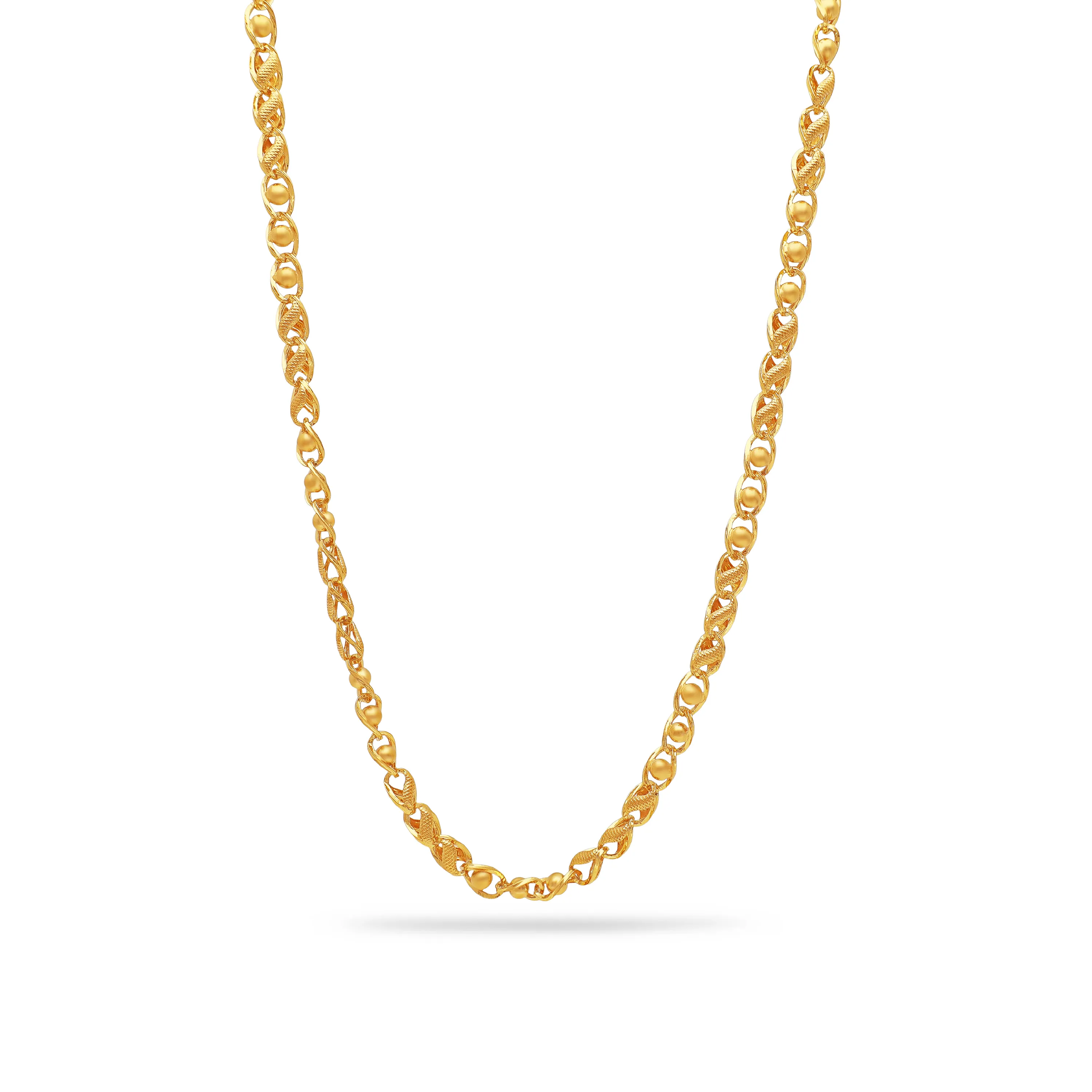 Classic Finely Detailed And Crafted 22KT Gold Chain