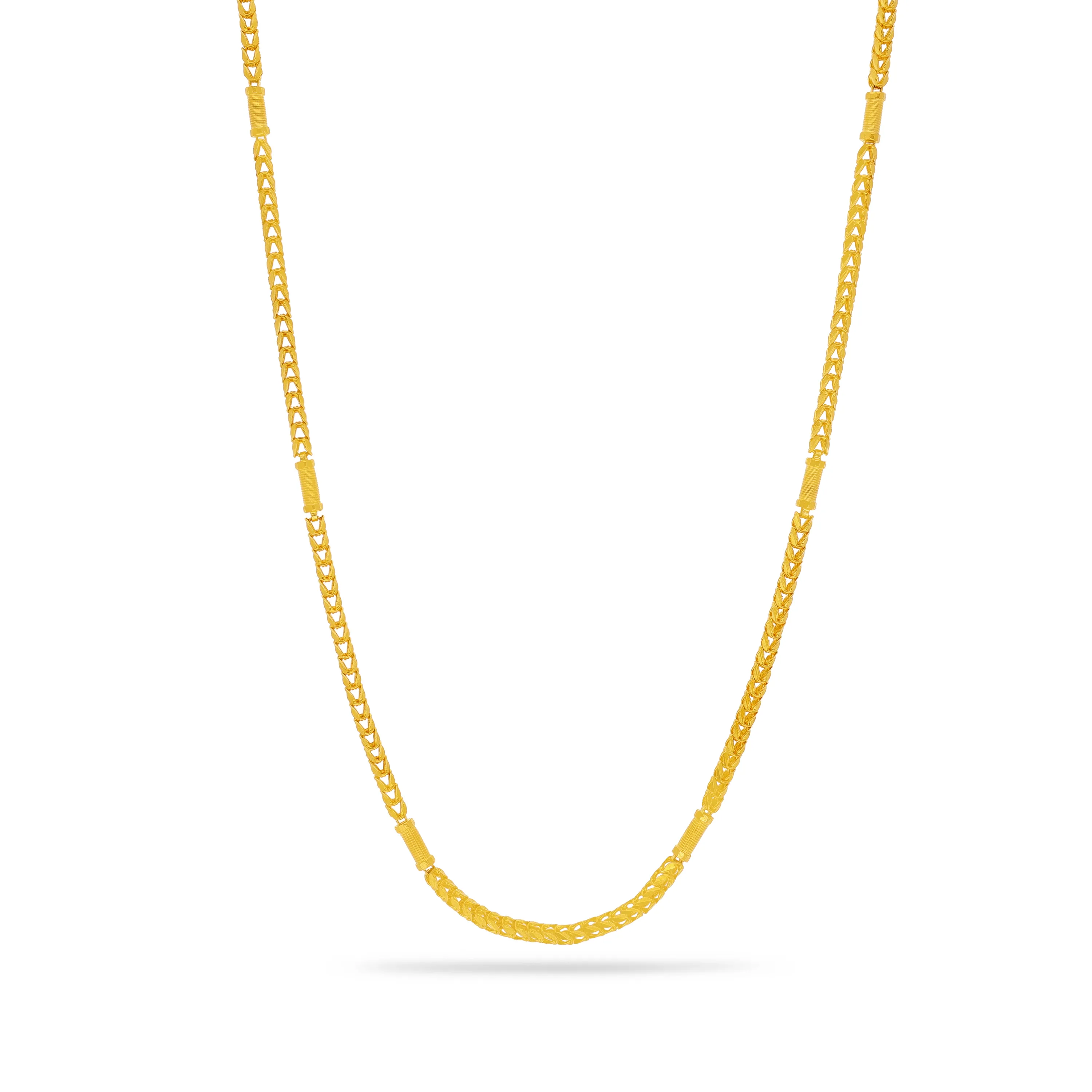 Classic Finely Detailed And Crafted 22KT Gold Chain