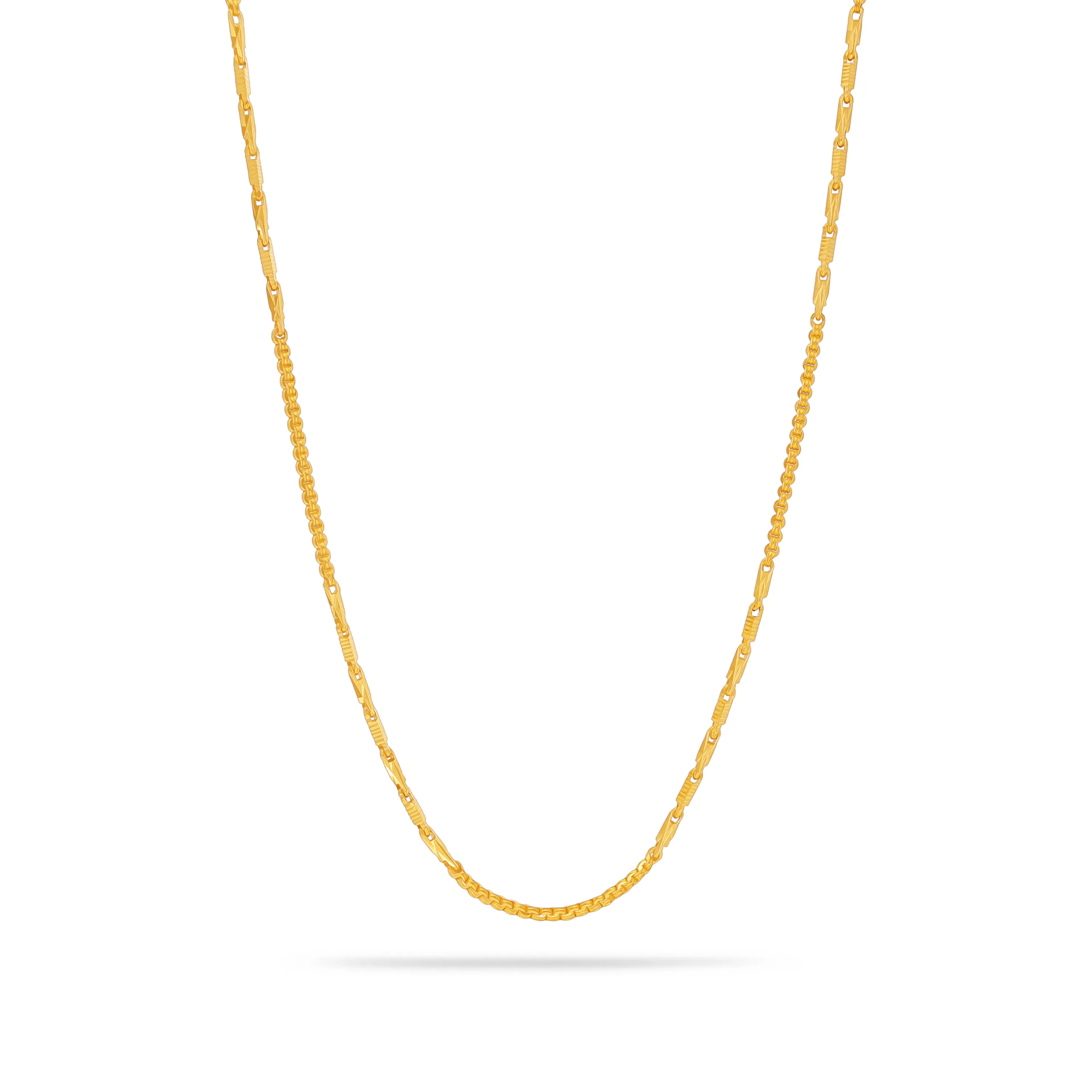 Classic Finely Detailed And Crafted 22KT Gold Chain