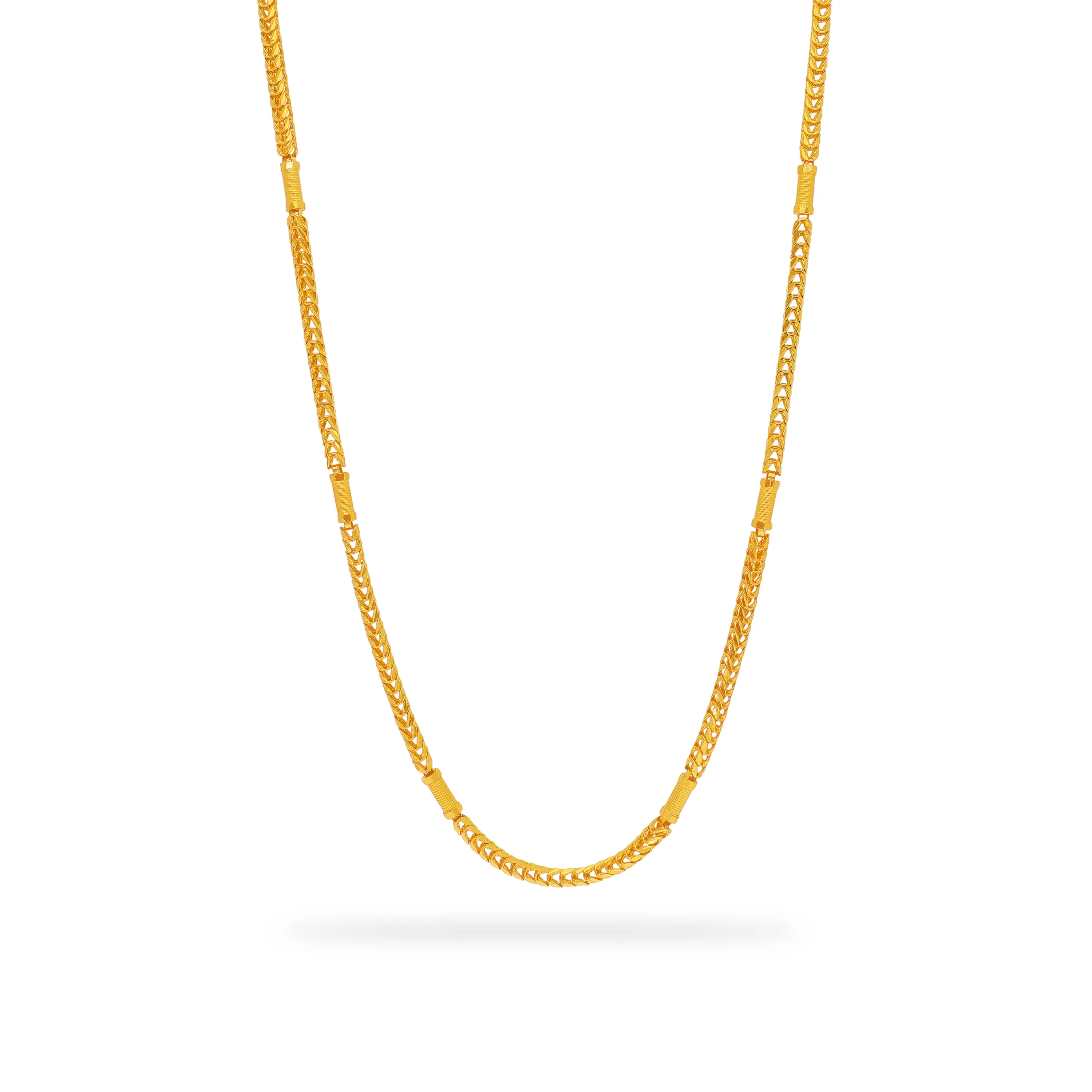 Classic Finely Detailed And Crafted 22KT Gold Chain