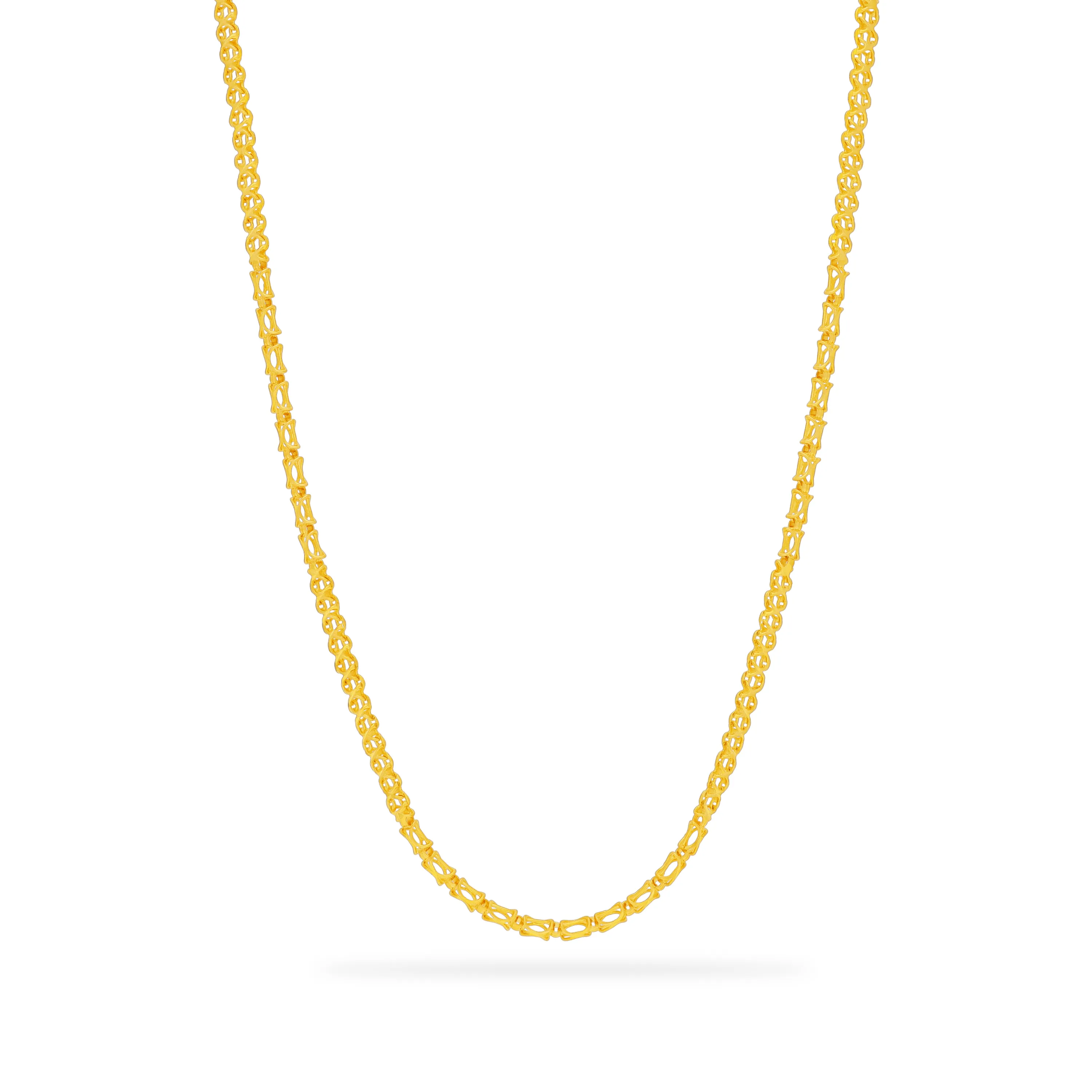 Classic Finely Detailed And Crafted 22KT Gold Chain