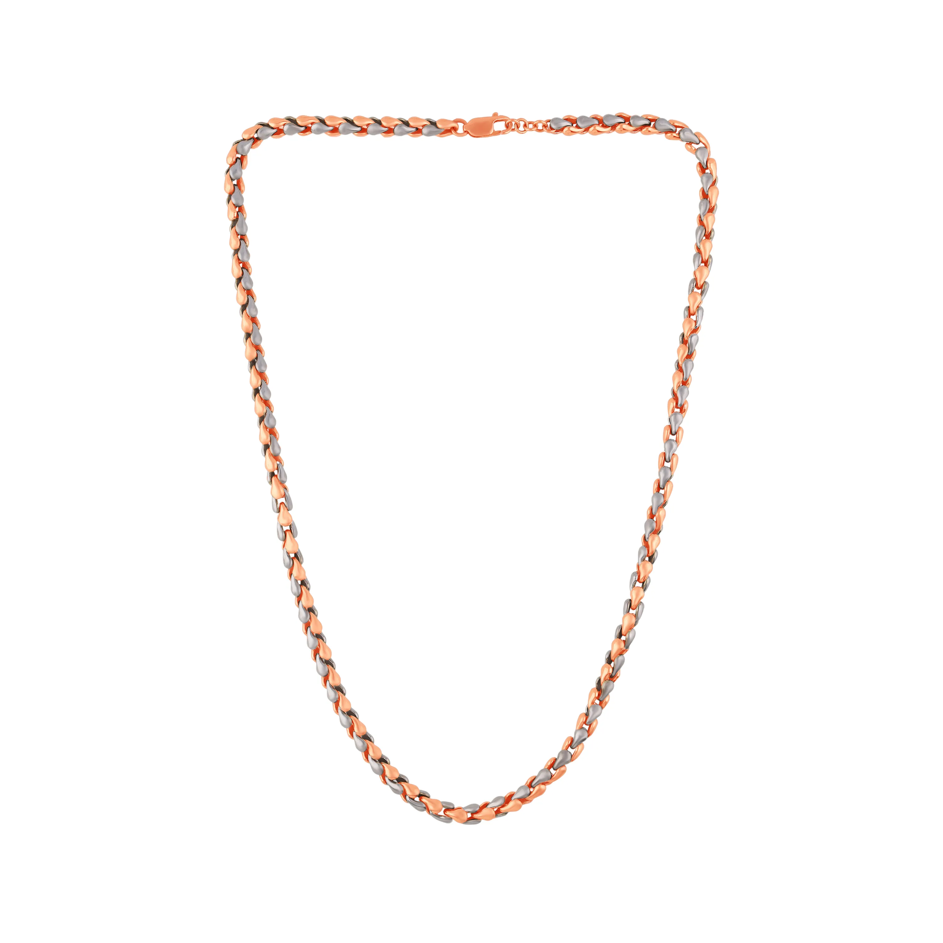 Finely Detailed And Crafted 18KT Rose Gold Chain 