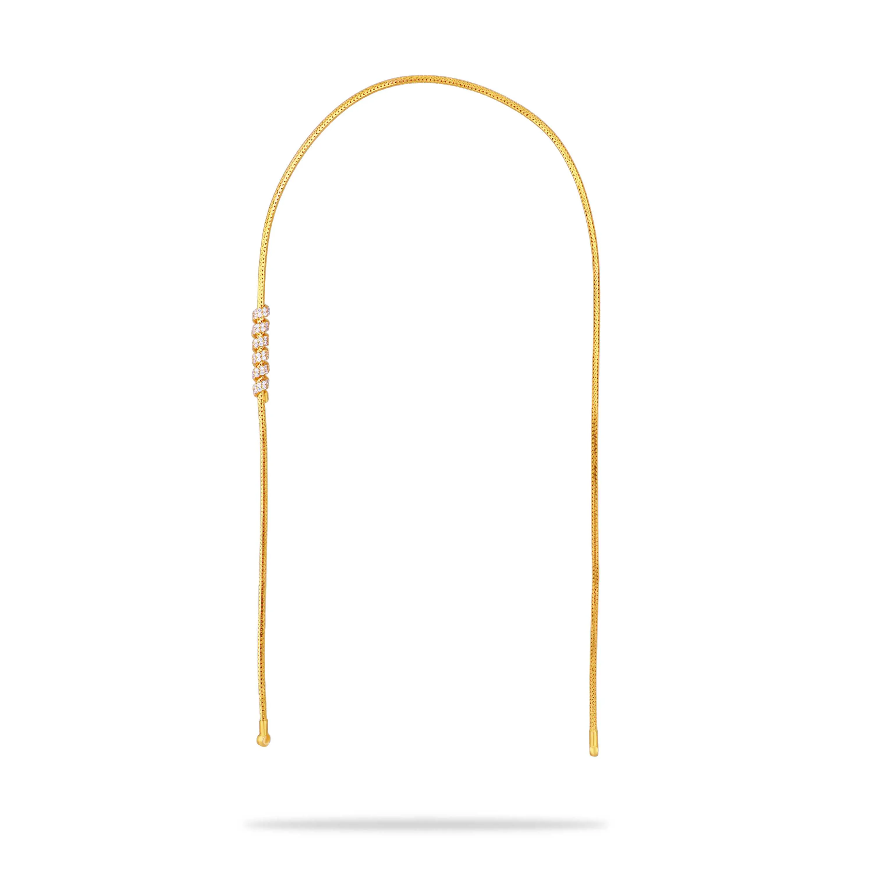 One Of Its Kind Finely Studded 22KT Gold Mope Chain