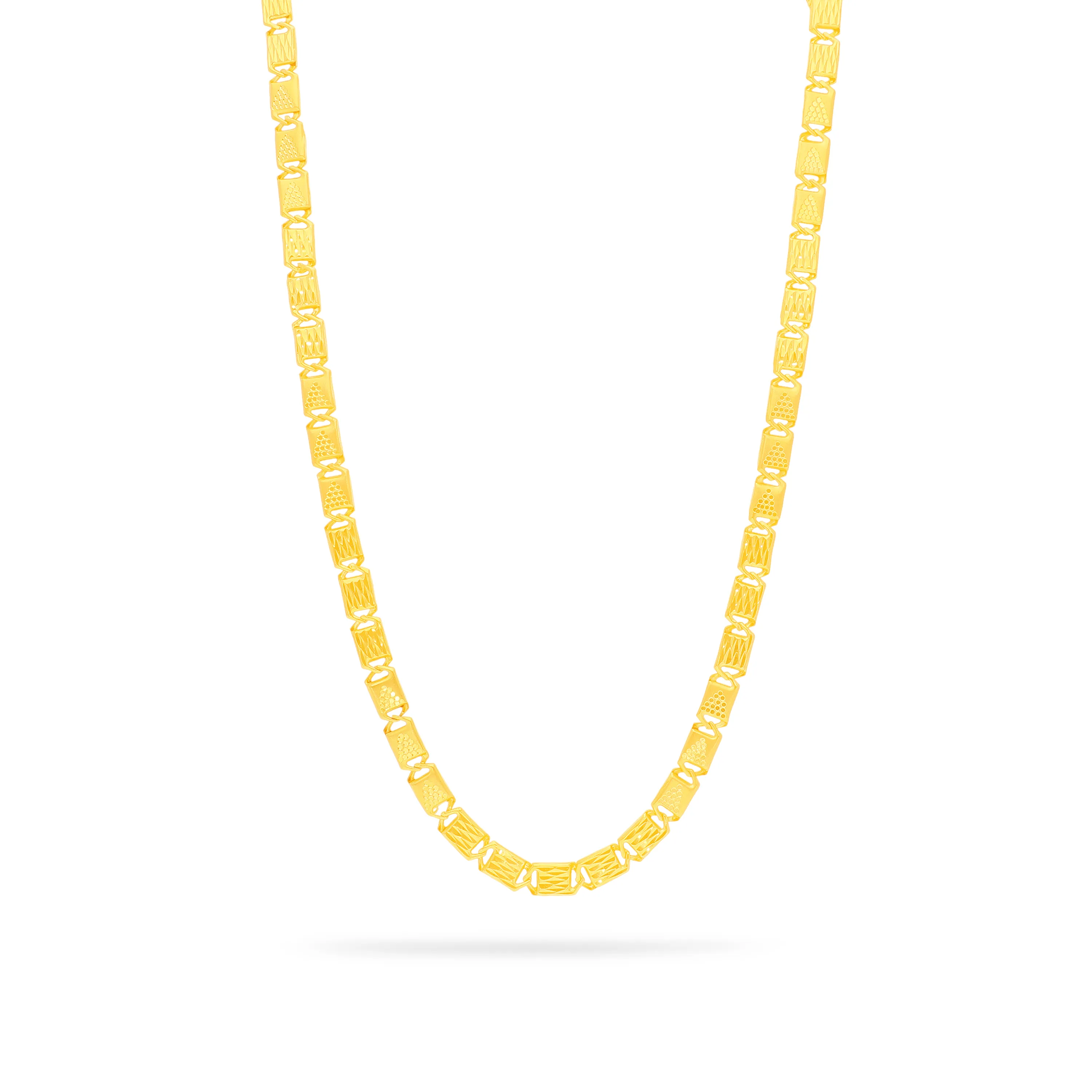 Classic Finely Detailed And Crafted 22KT Gold Chain For Men