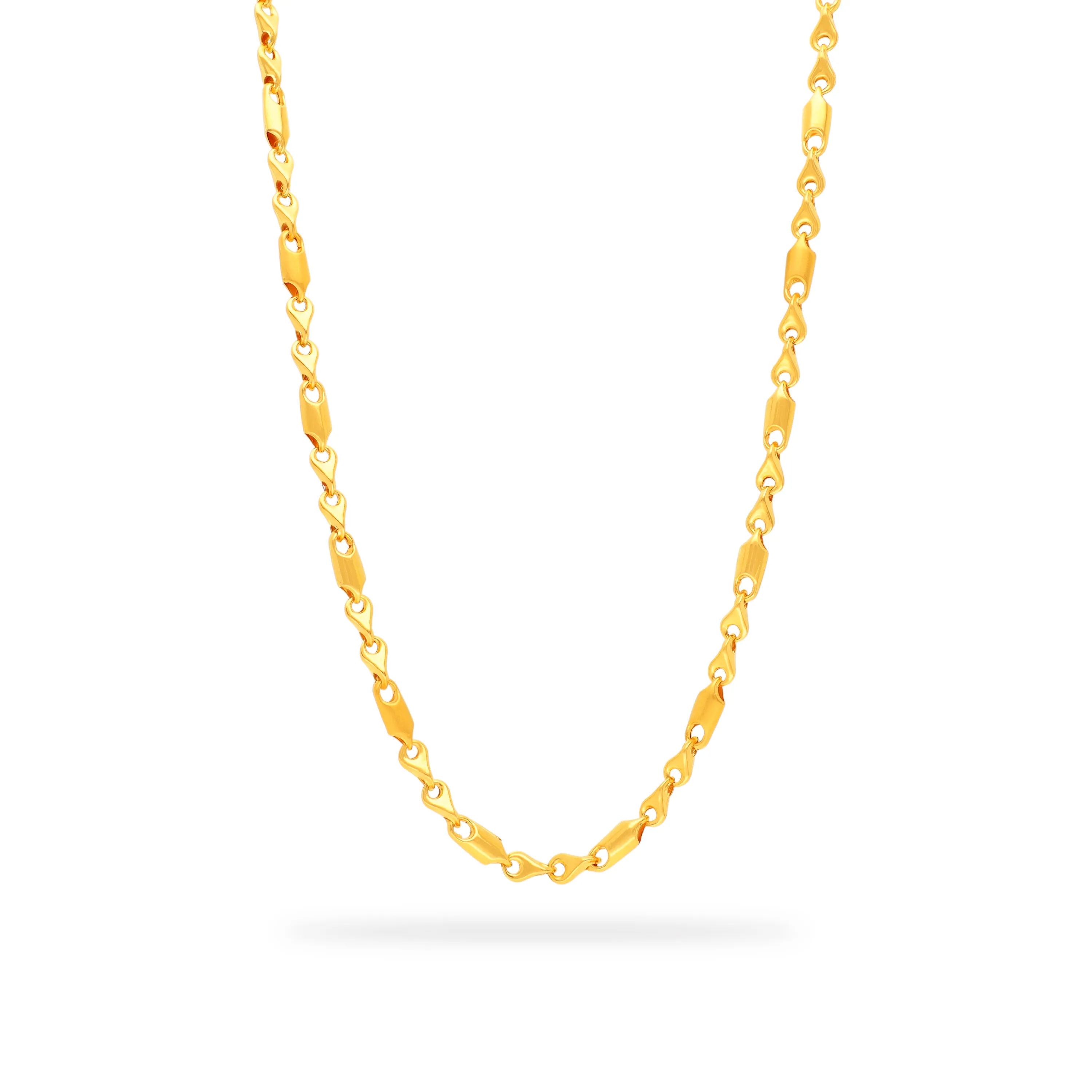 Classic Finely Detailed And Crafted 22KT Gold Chain For Men