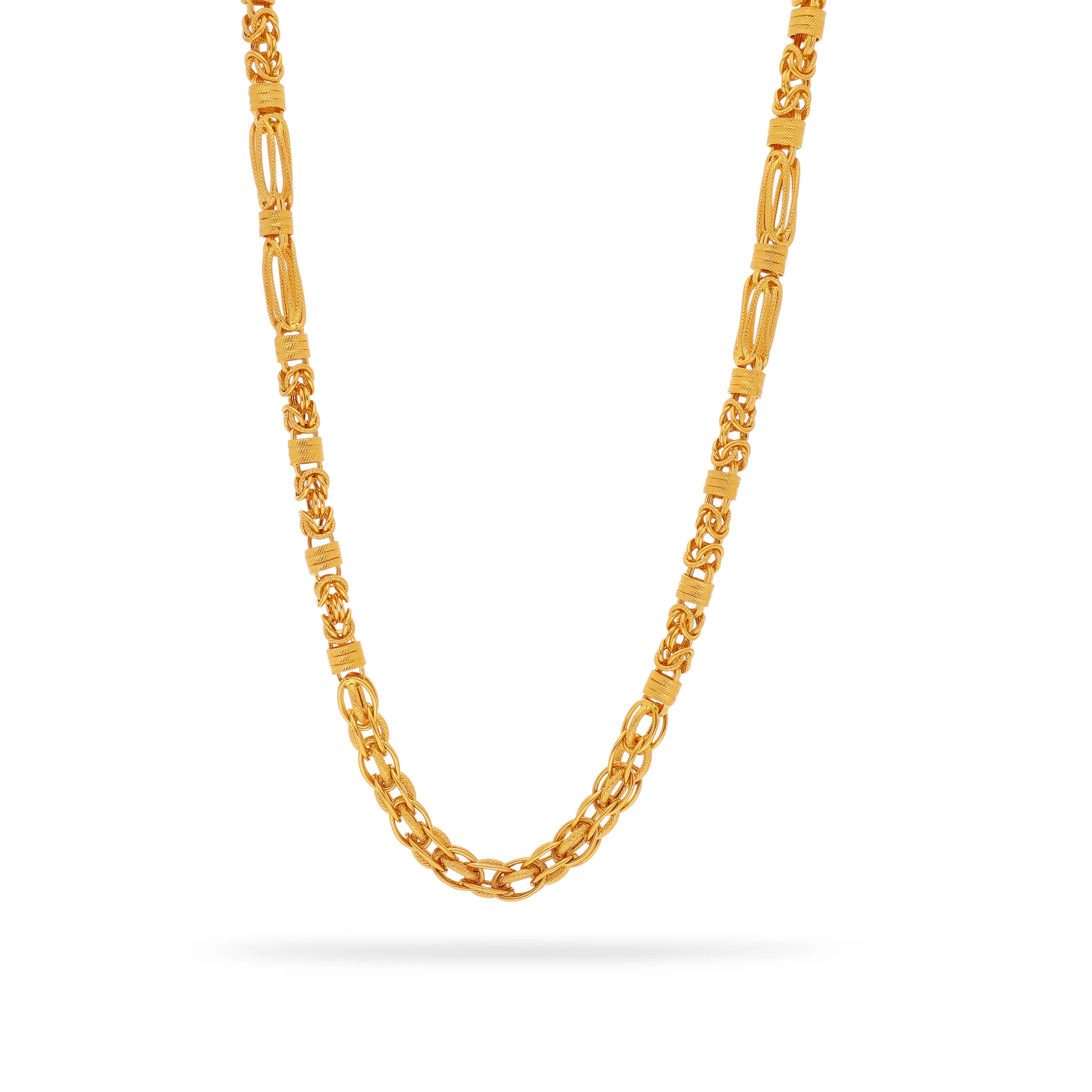 Classic Finely Detailed And Crafted 22KT Gold Chain
