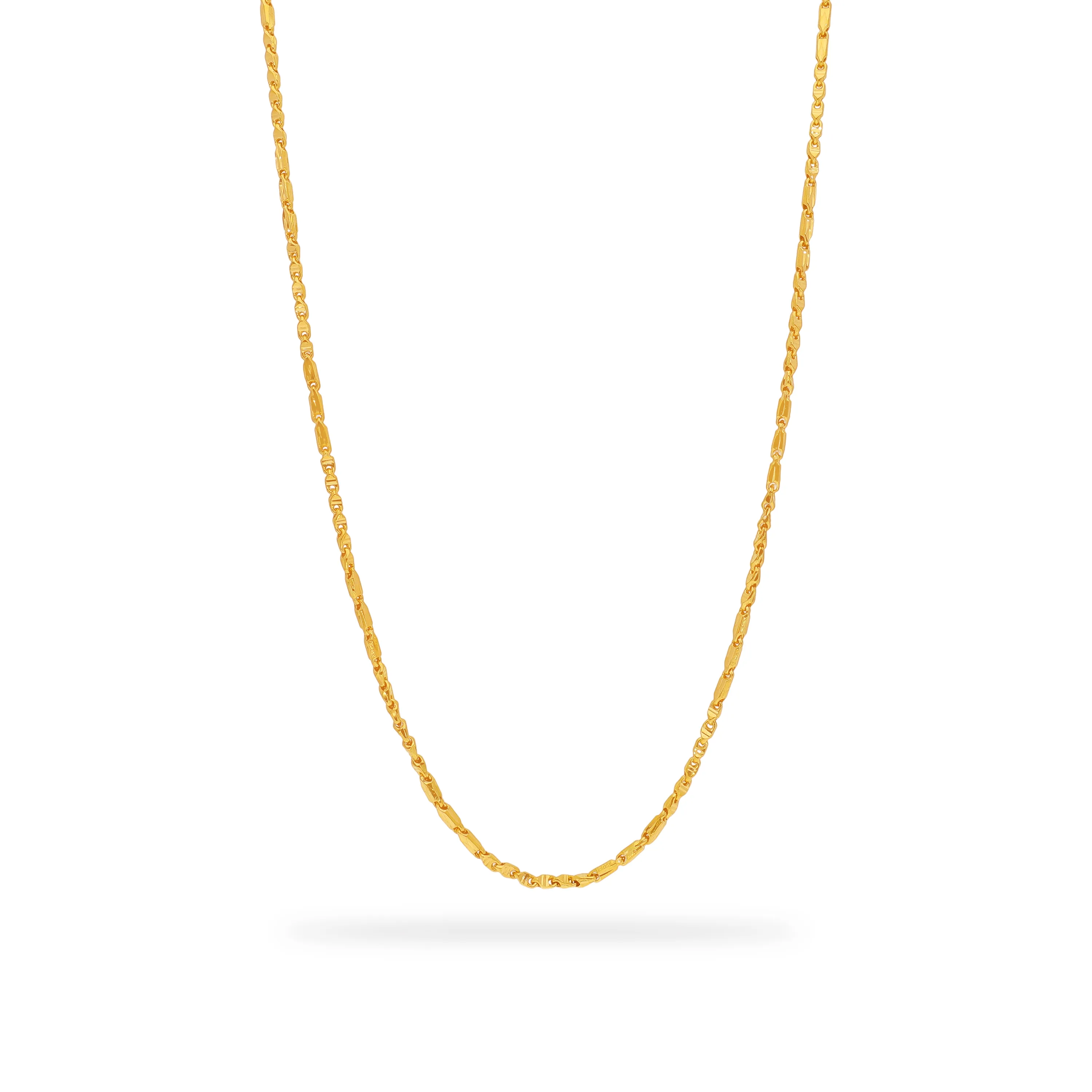Classic Finely Detailed And Crafted 22KT Gold Chain