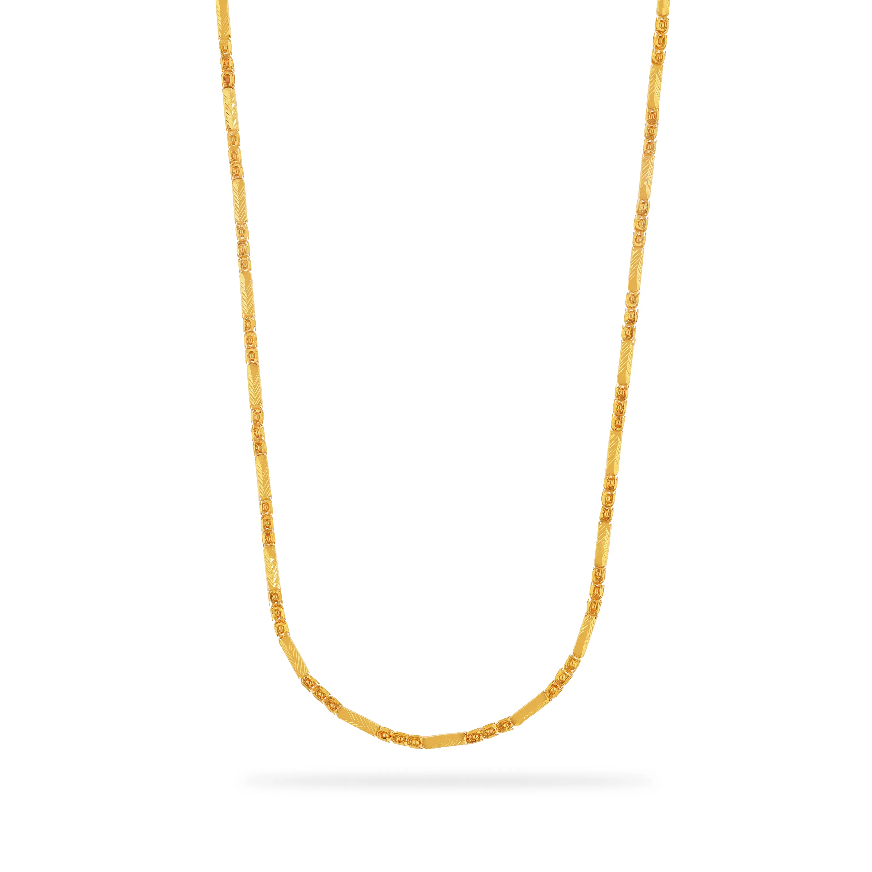 Finely Detailed 22KT Gold Chain For Women
